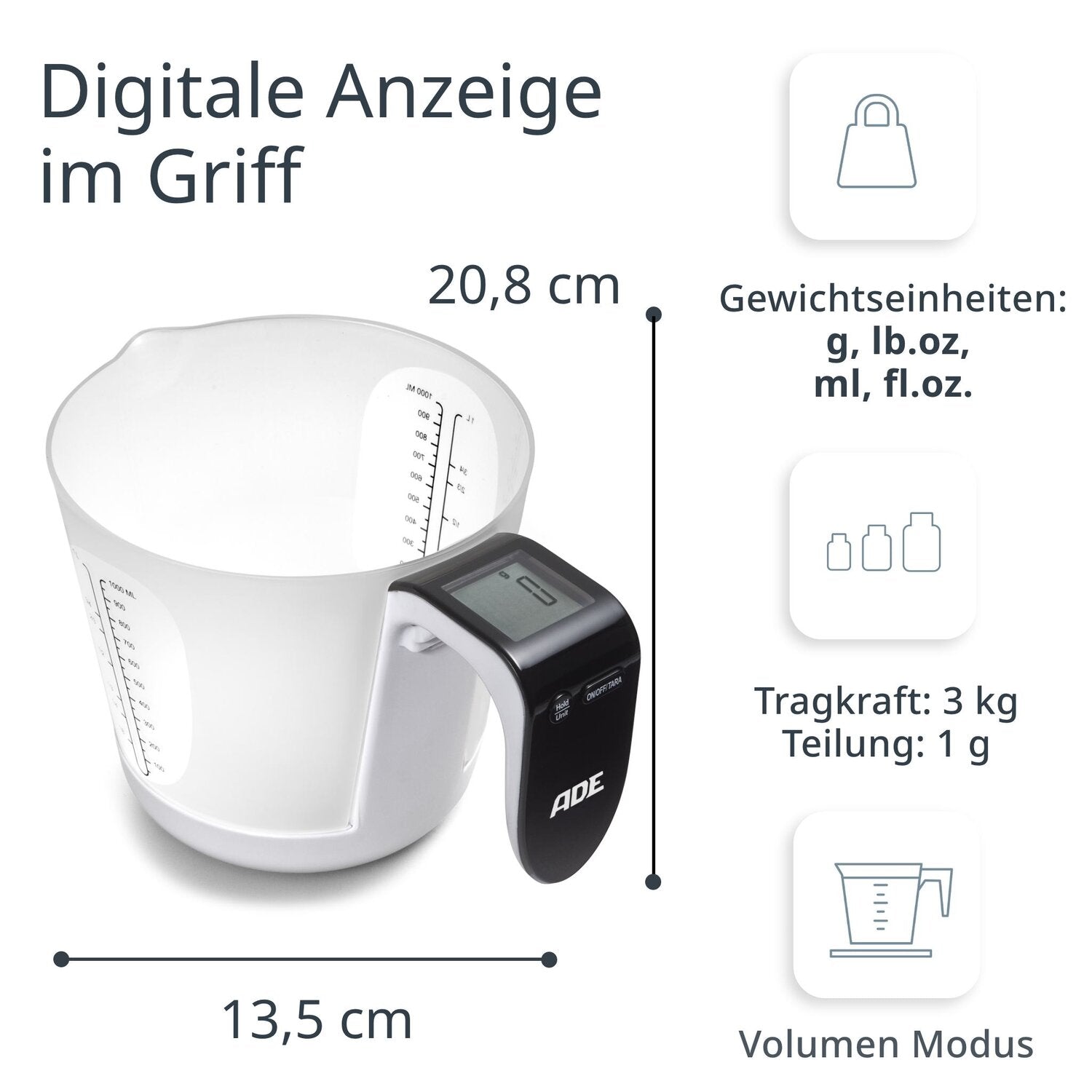 Digitale Messbecherwaage