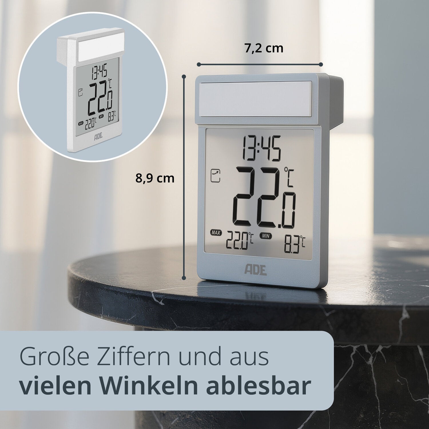 Digitales Fensterthermometer