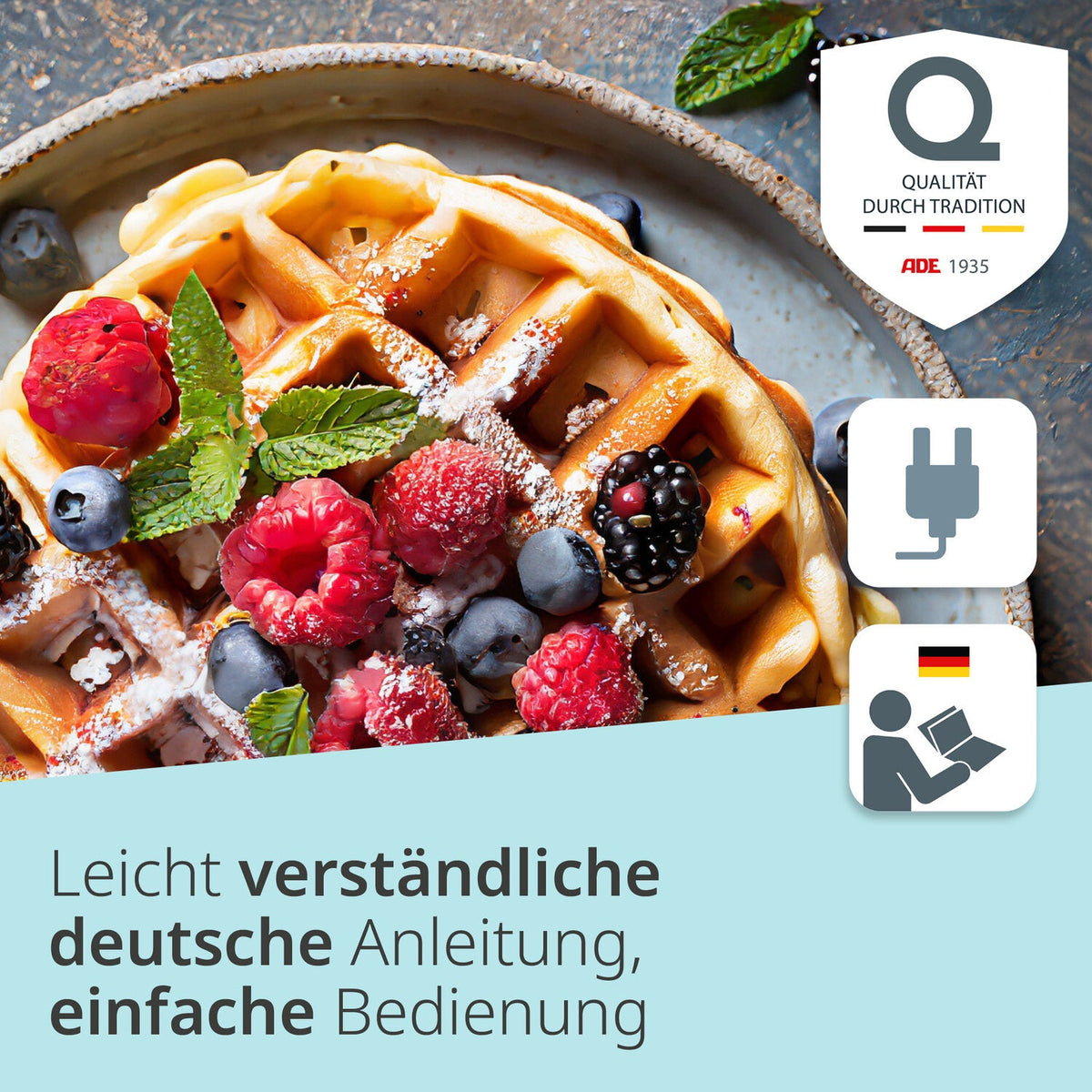 Elektrisches XXL-Waffeleisen