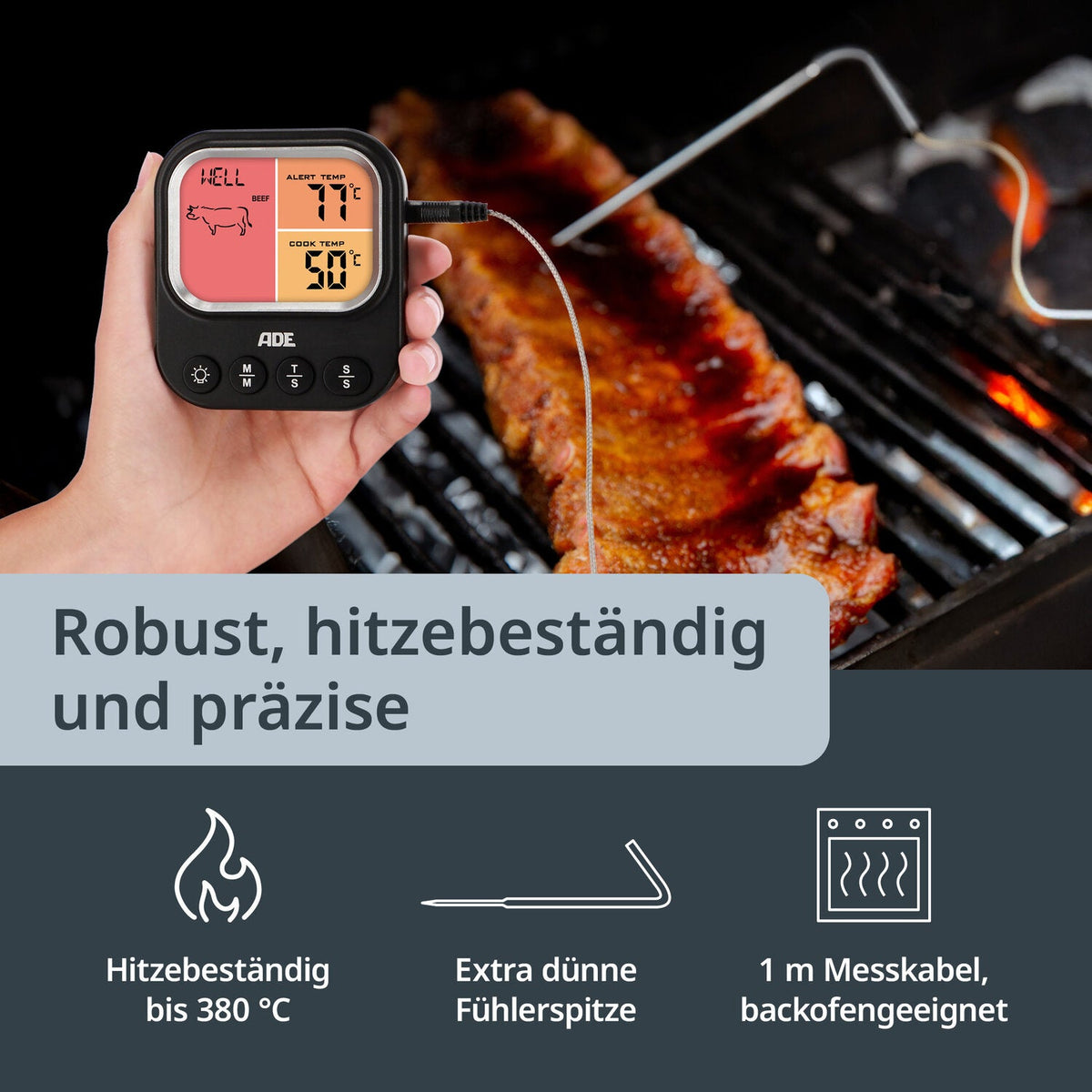 Digital meat thermometer
