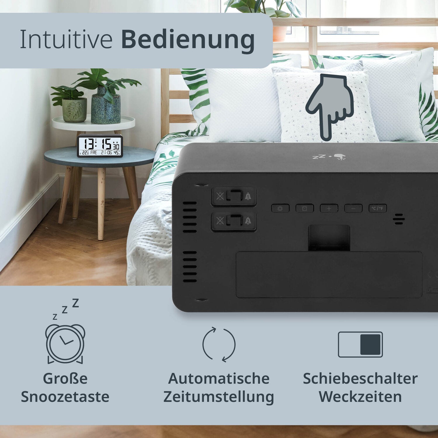 Digitale Tisch- und Wanduhr
