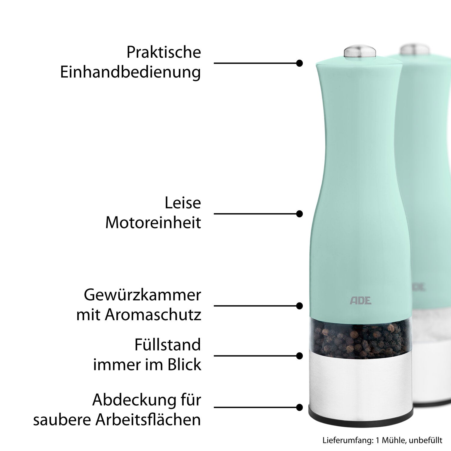 Elektrische Salz- und Pfeffermühle