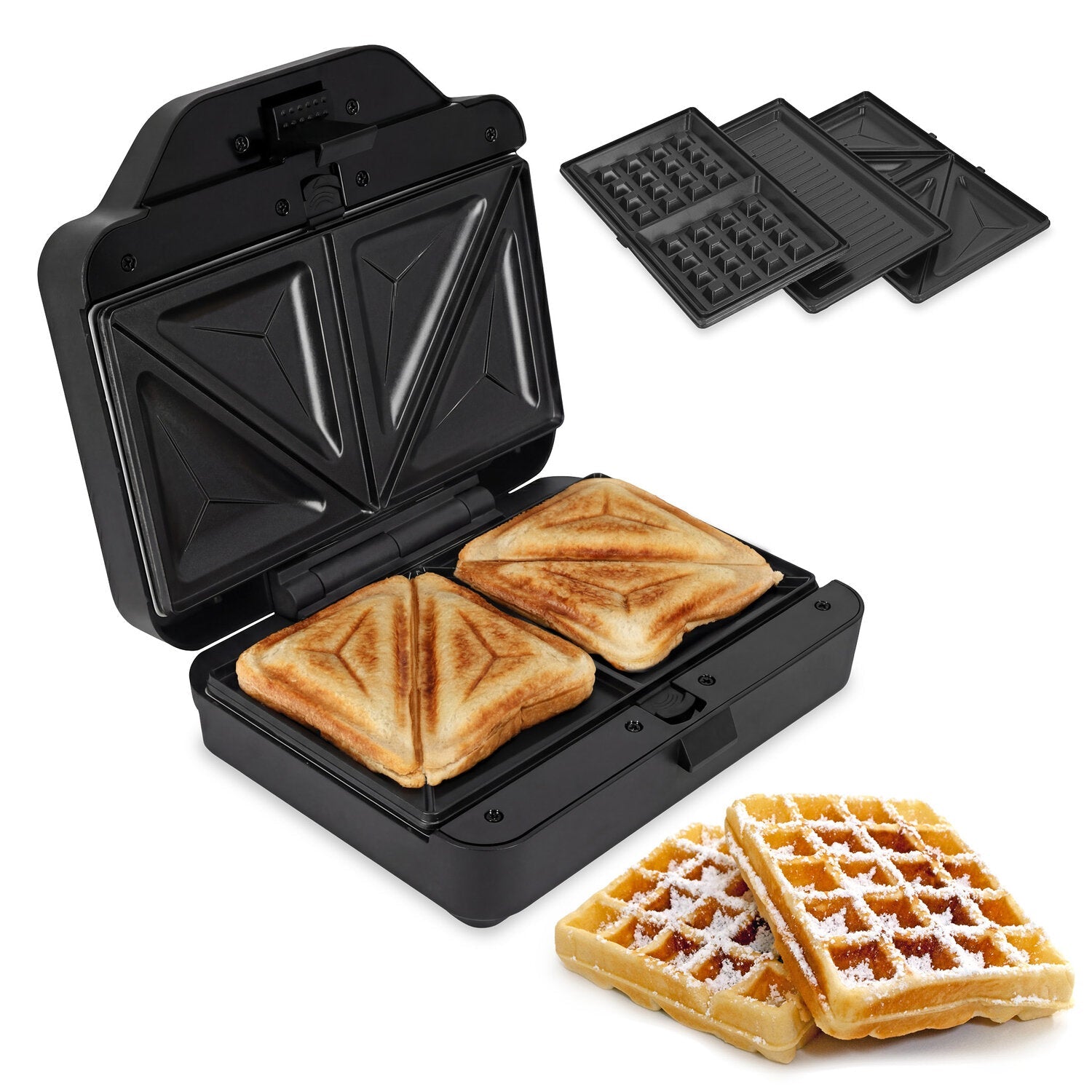 Sandwich- und Waffelmaker 3-in-1