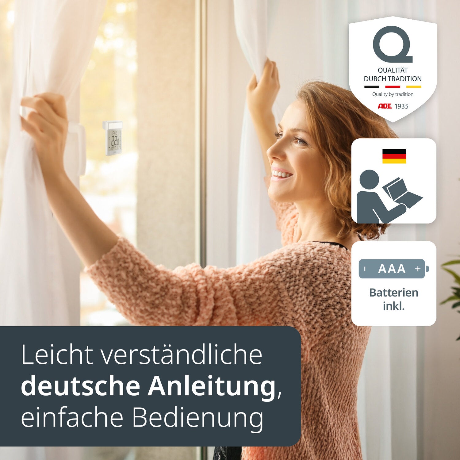 Digitales Fensterthermometer