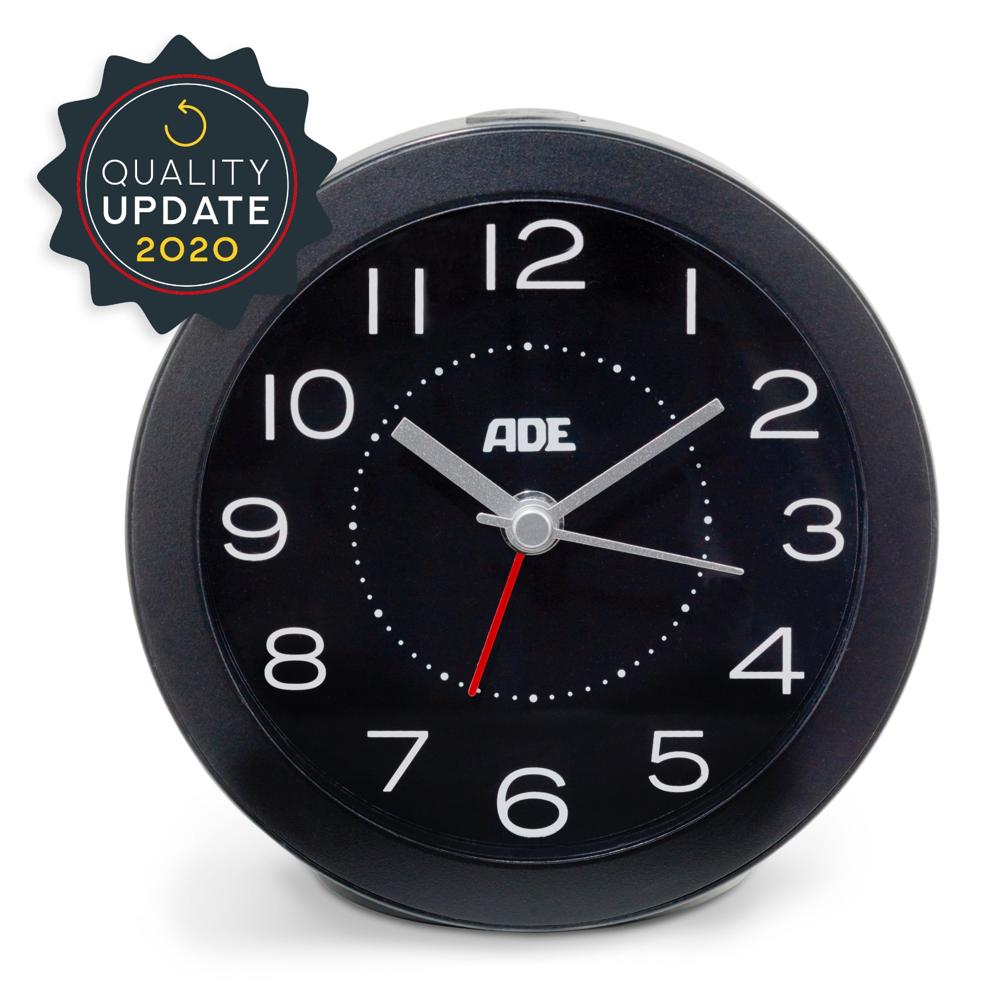 Analog alarm clock with light