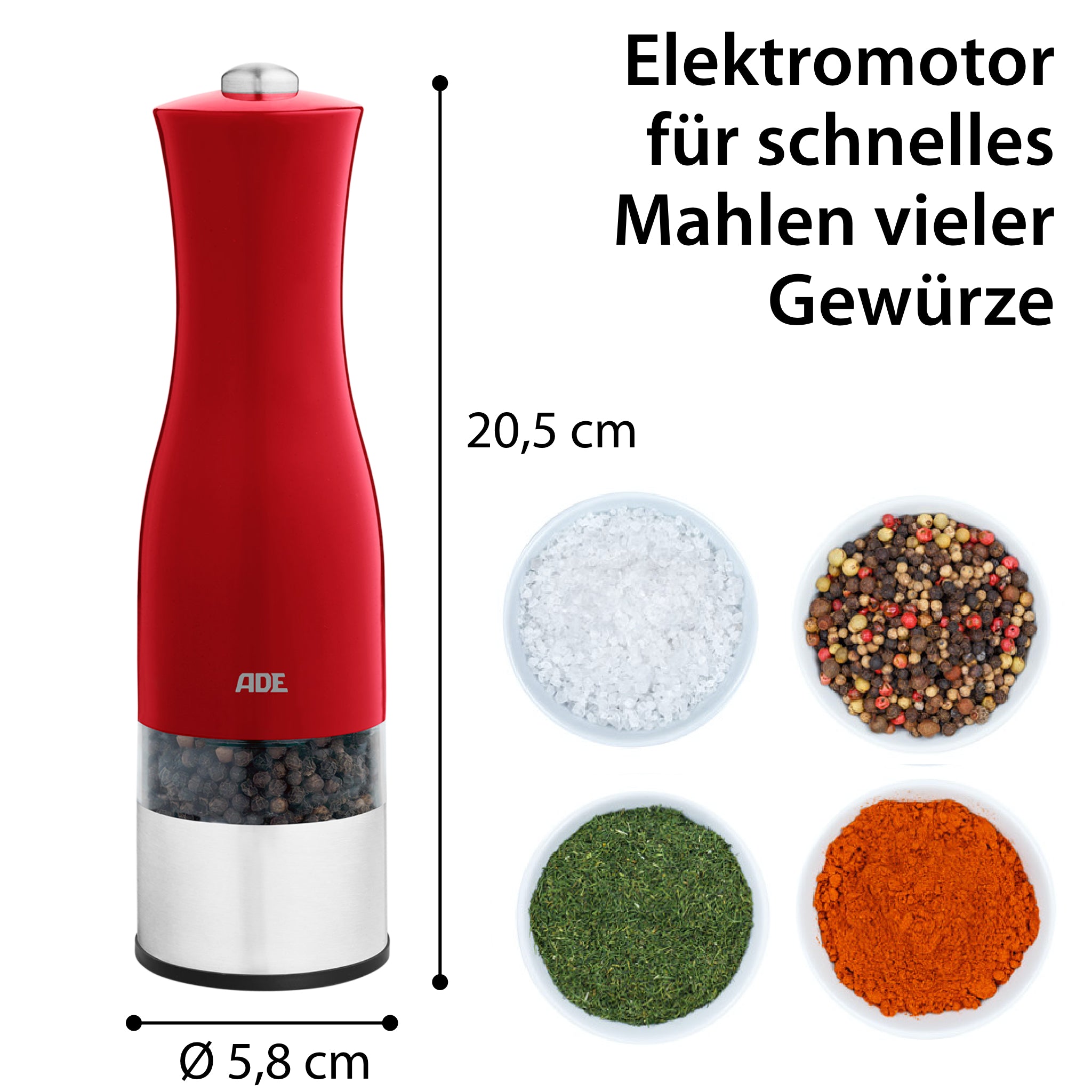 Elektrische Salz- und Pfeffermühle