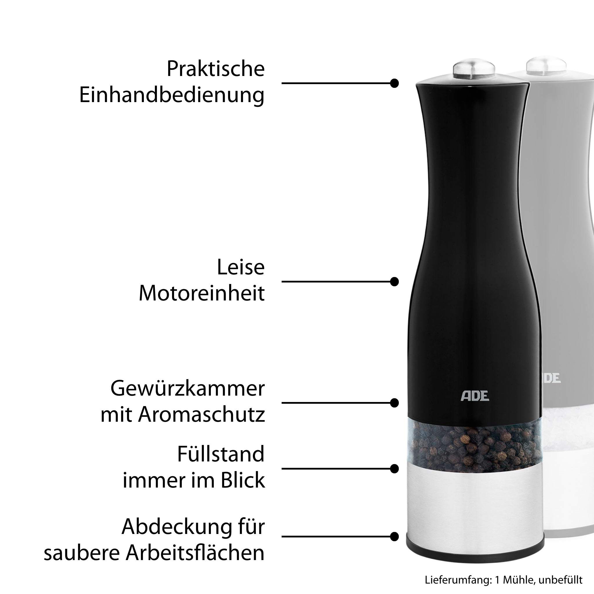 Elektrische Salz- und Pfeffermühle