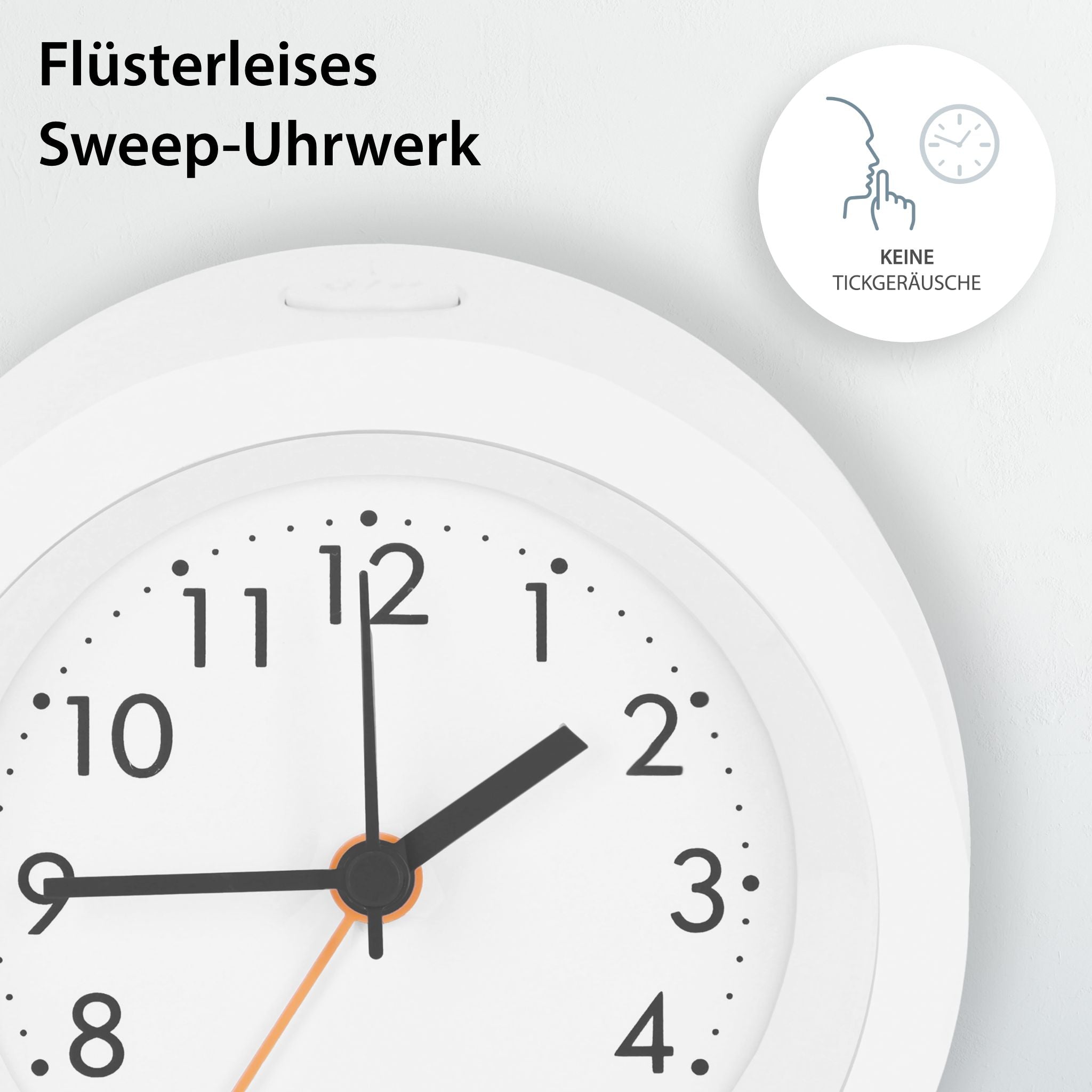 Analog alarm clock with night light sensor