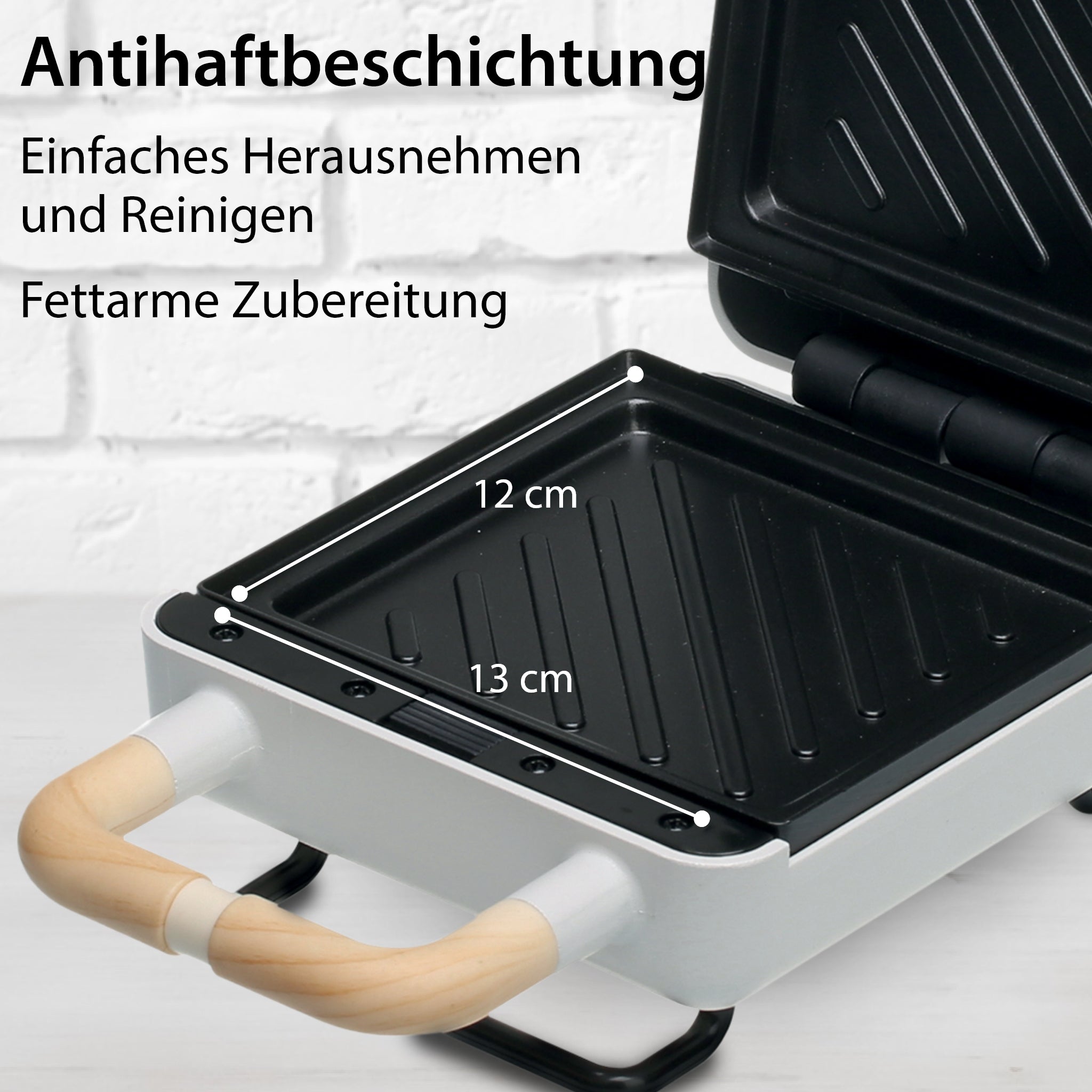 2-in-1 Waffeleisen mit Sandwichmaker