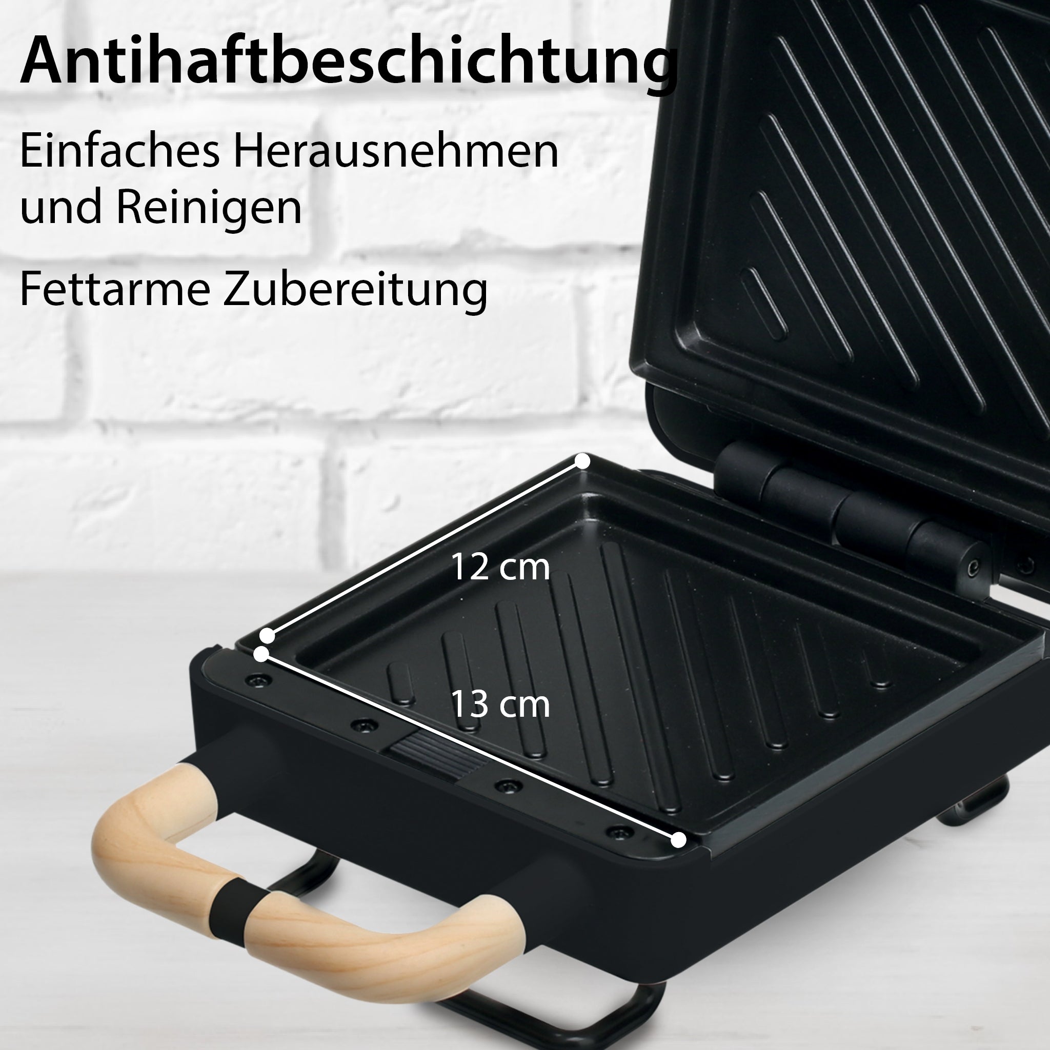 2-in-1 Waffeleisen mit Sandwichmaker