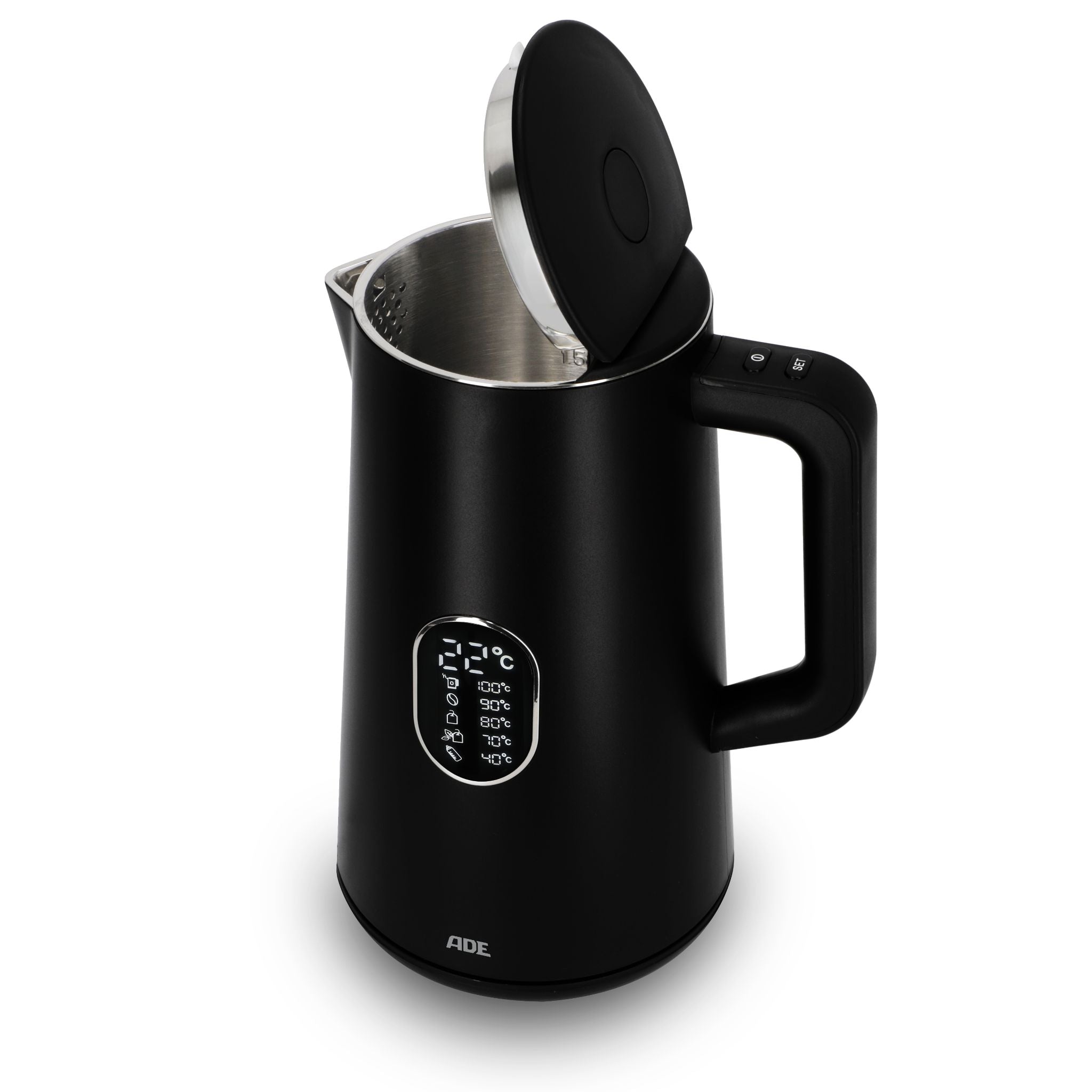 Kettle with temperature setting