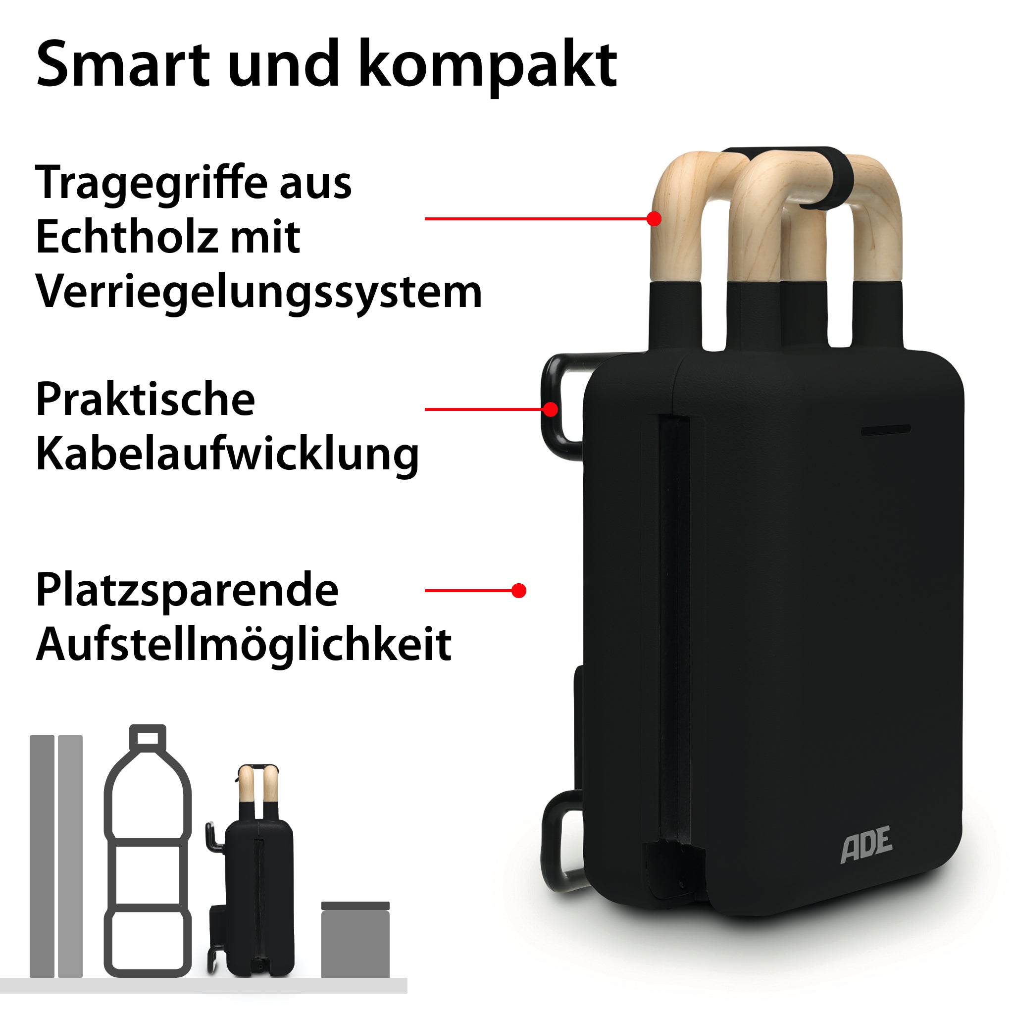 2-in-1 waffle iron with sandwich maker