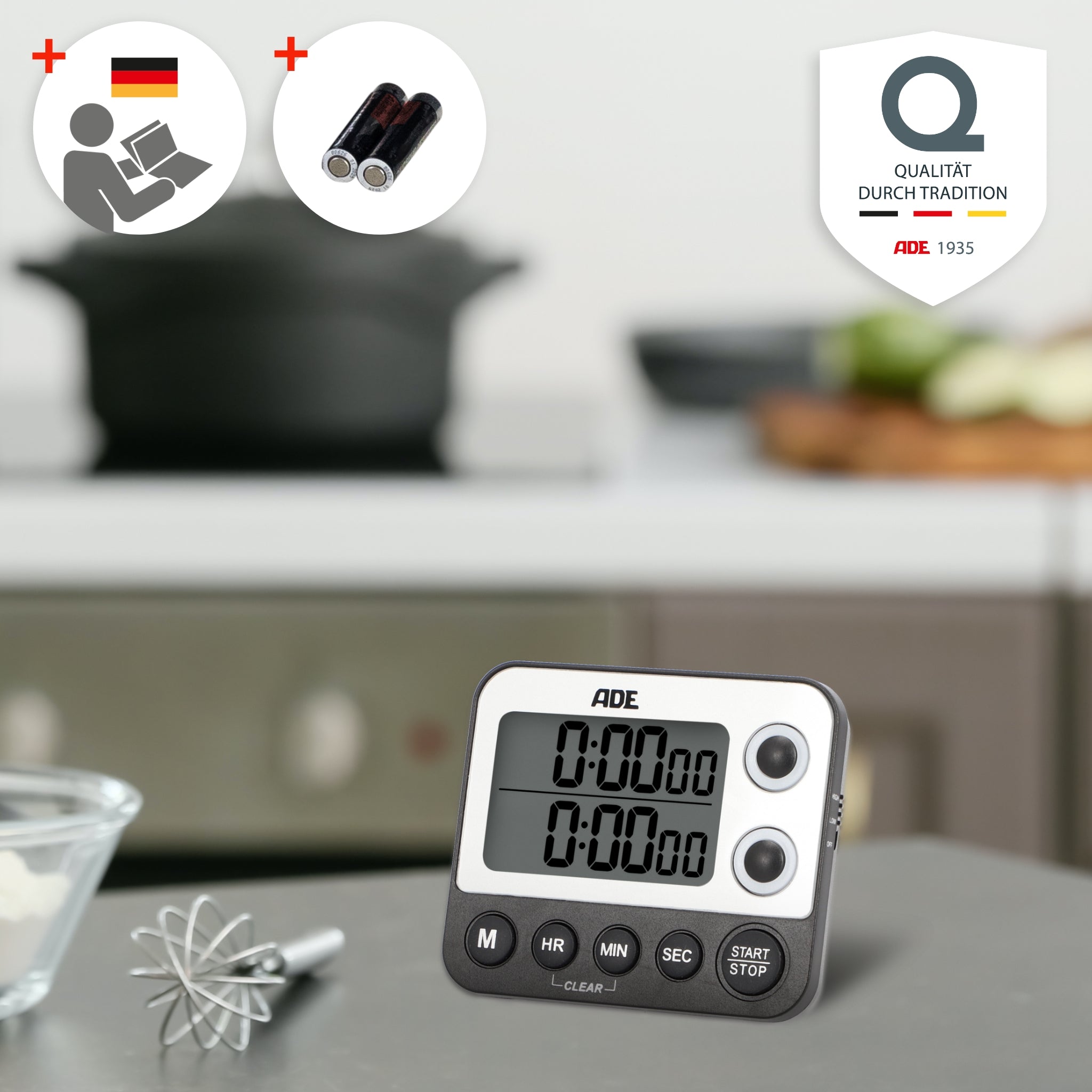 Digitaler Dual-Küchentimer