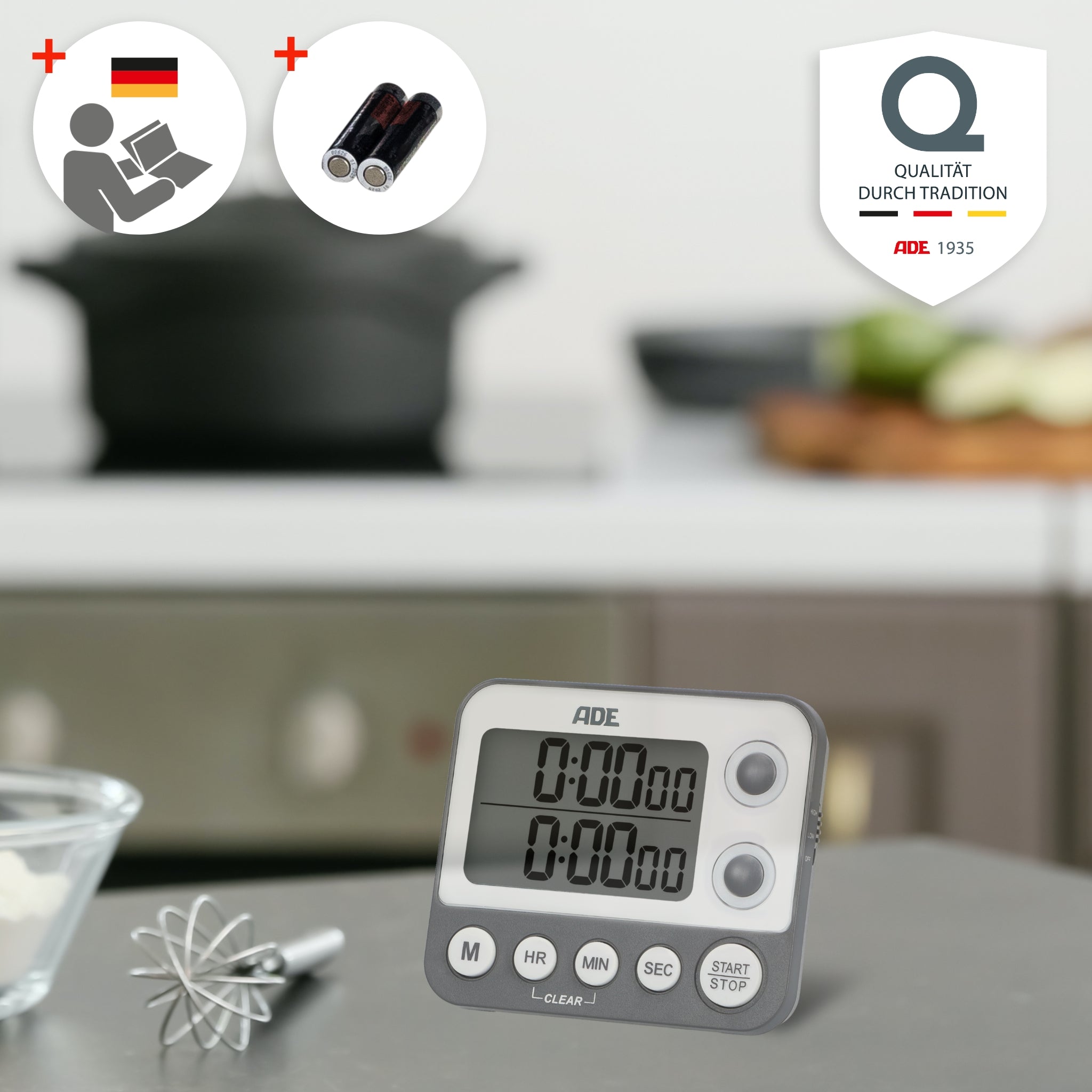 Digitaler Dual-Küchentimer