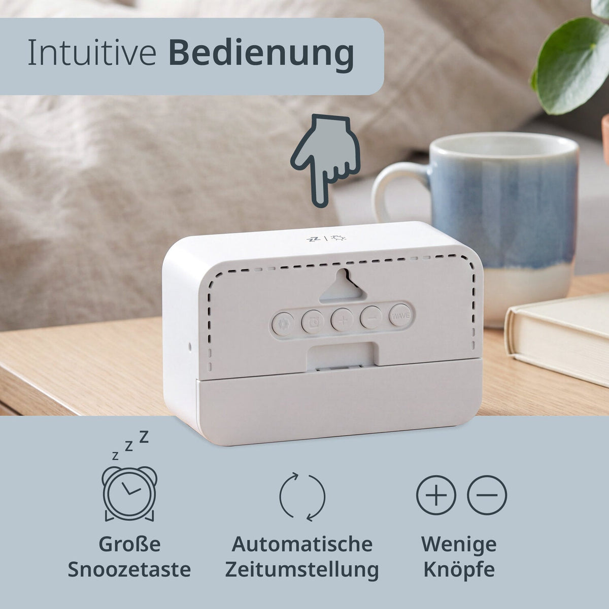 Digital radio-controlled alarm clock