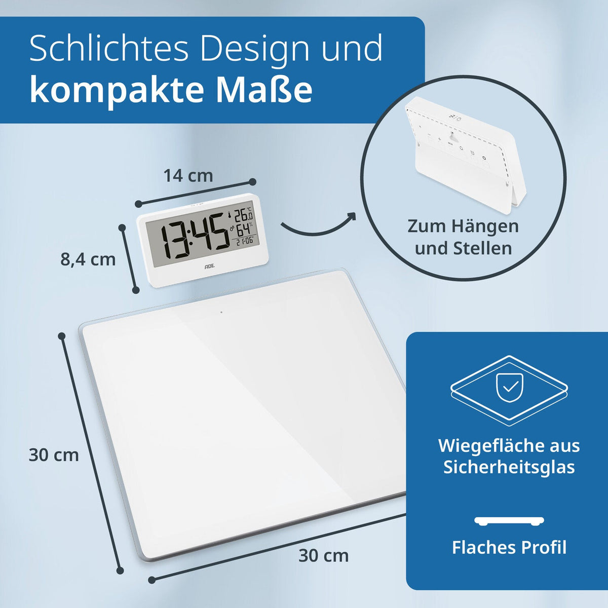 Digital personal scale with external display