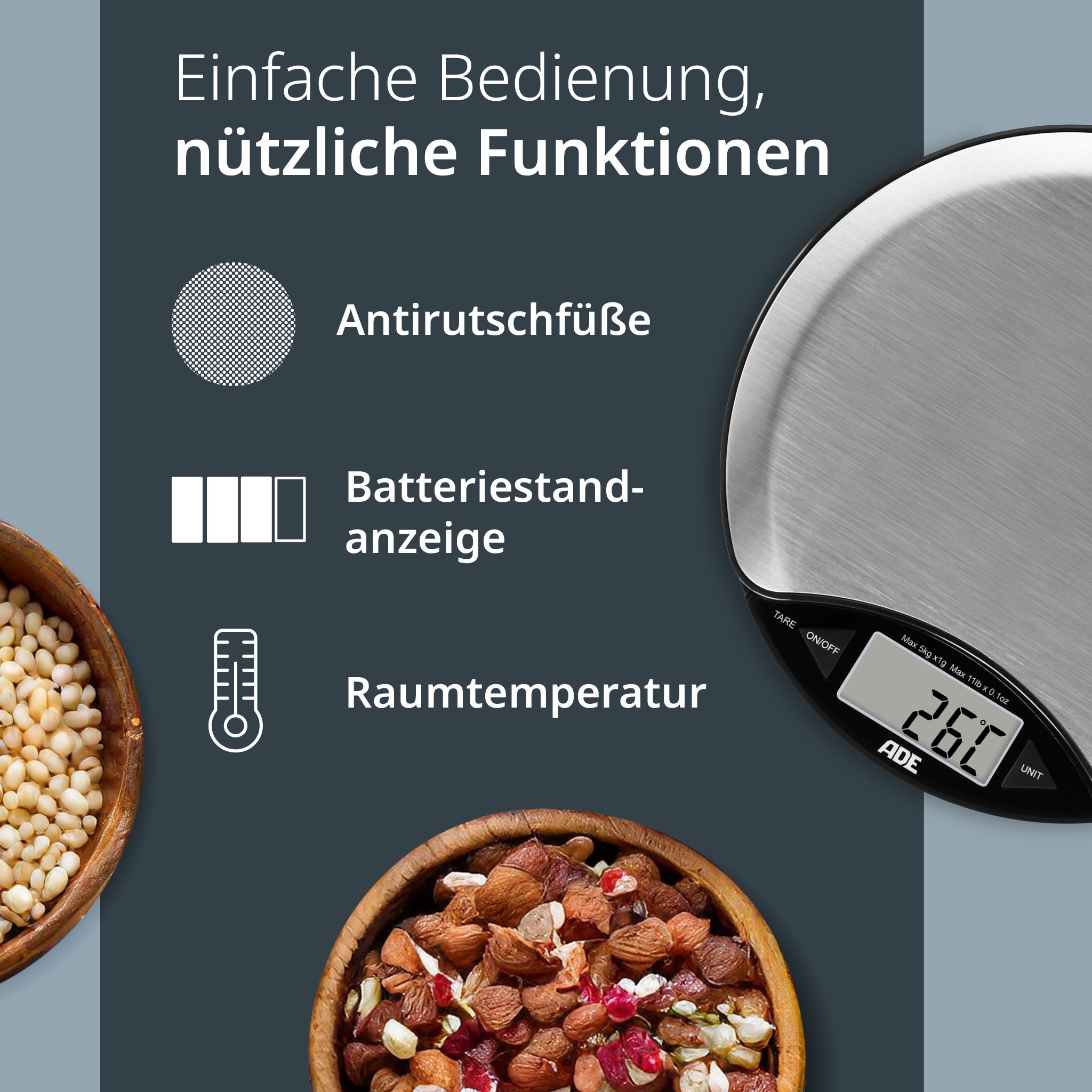 Digitale Küchenwaage Anja