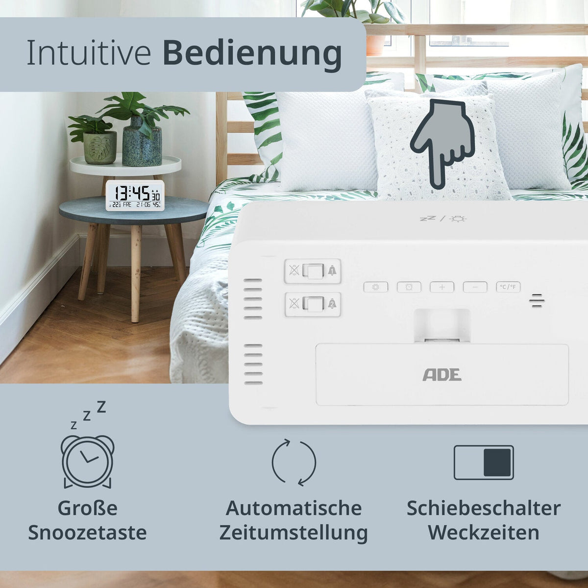 Digitale Tisch- und Wanduhr