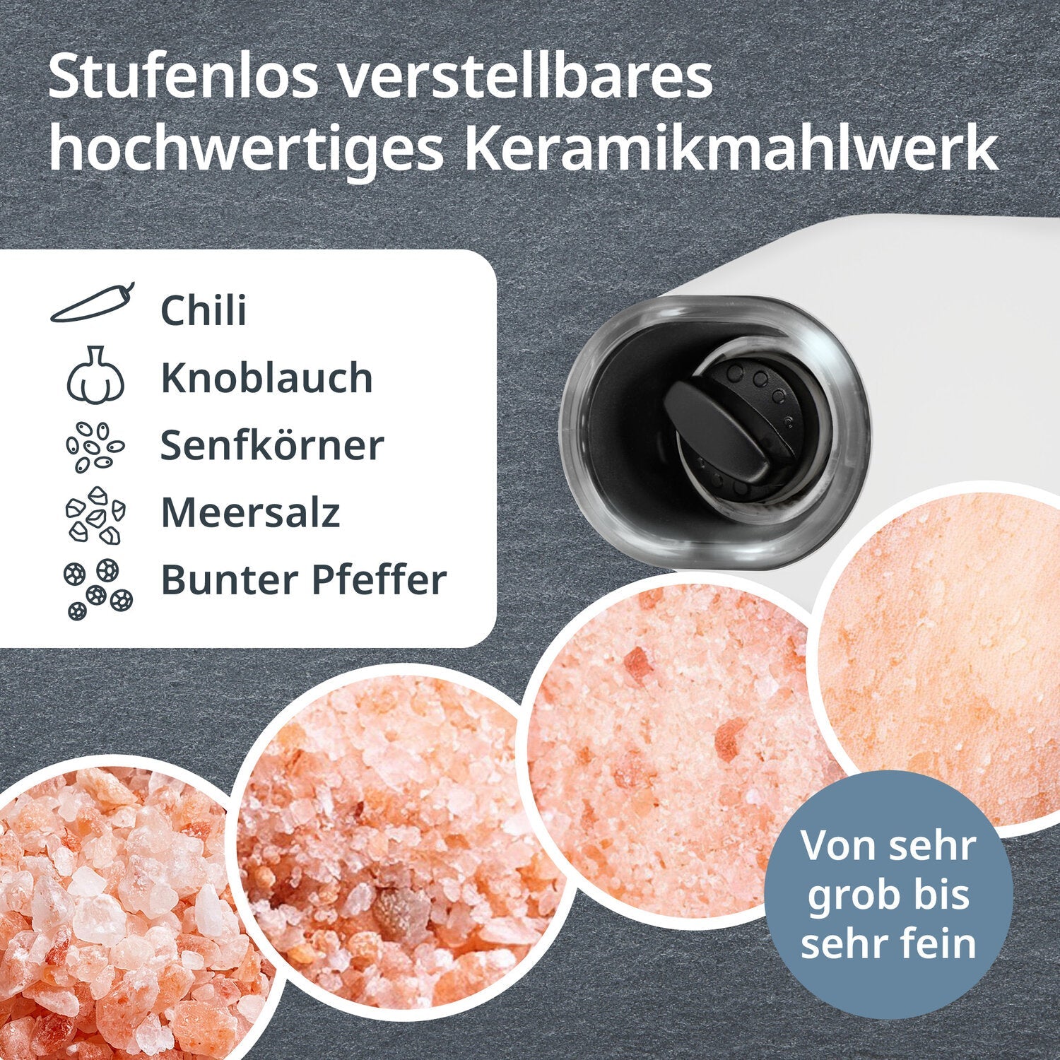 Elektrische Salz- und Pfeffermühle