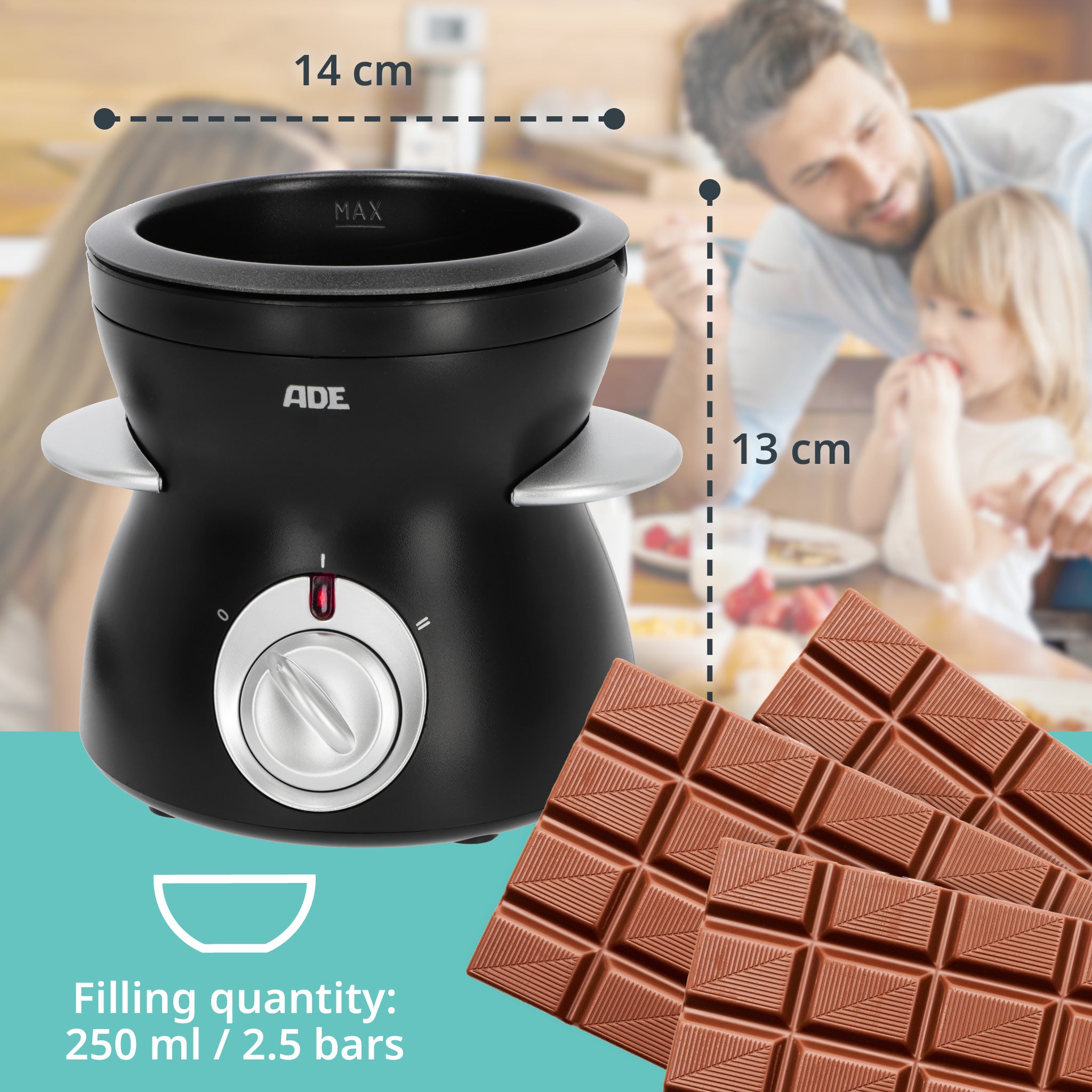 Electric chocolate fondue
