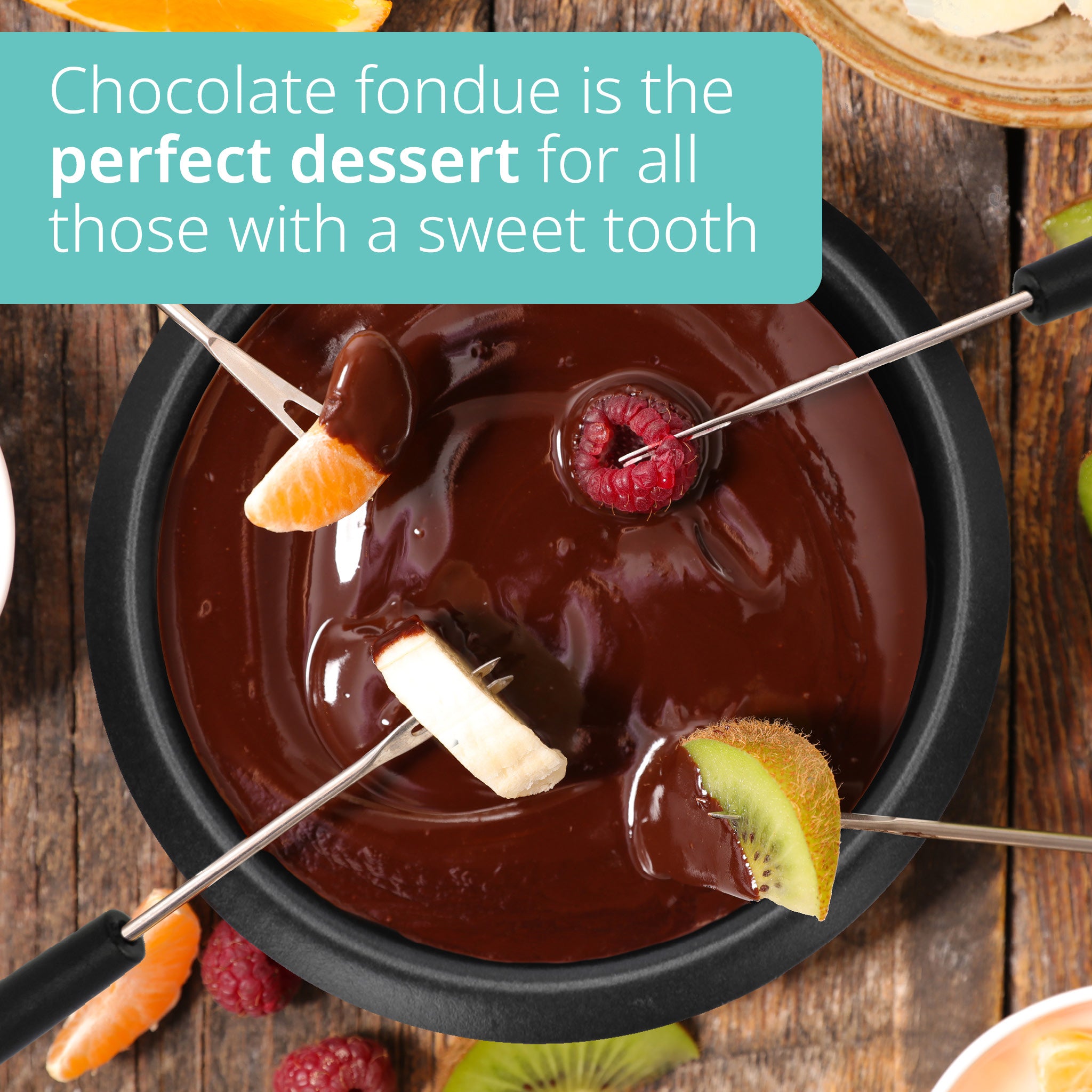 Electric chocolate fondue