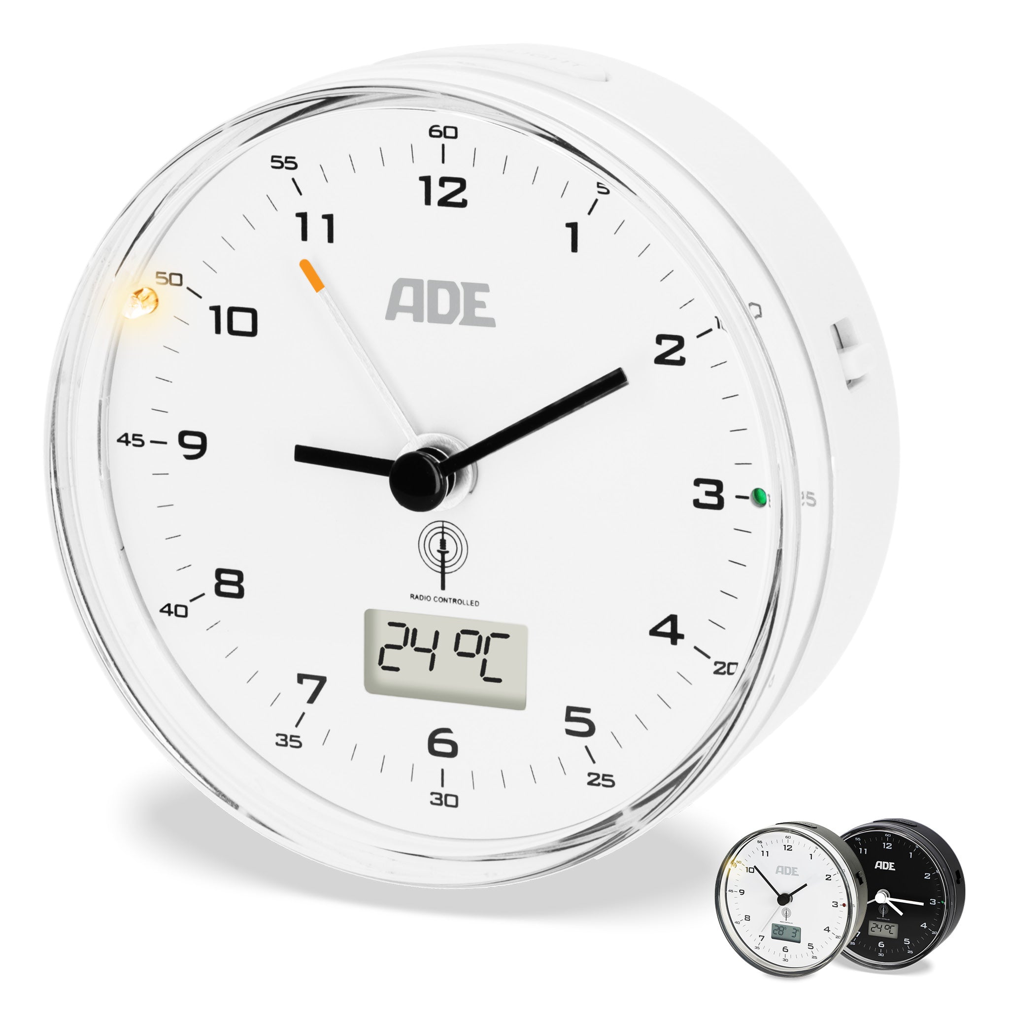 Analoger DCF-Funkwecker mit Temperatur Anzeige