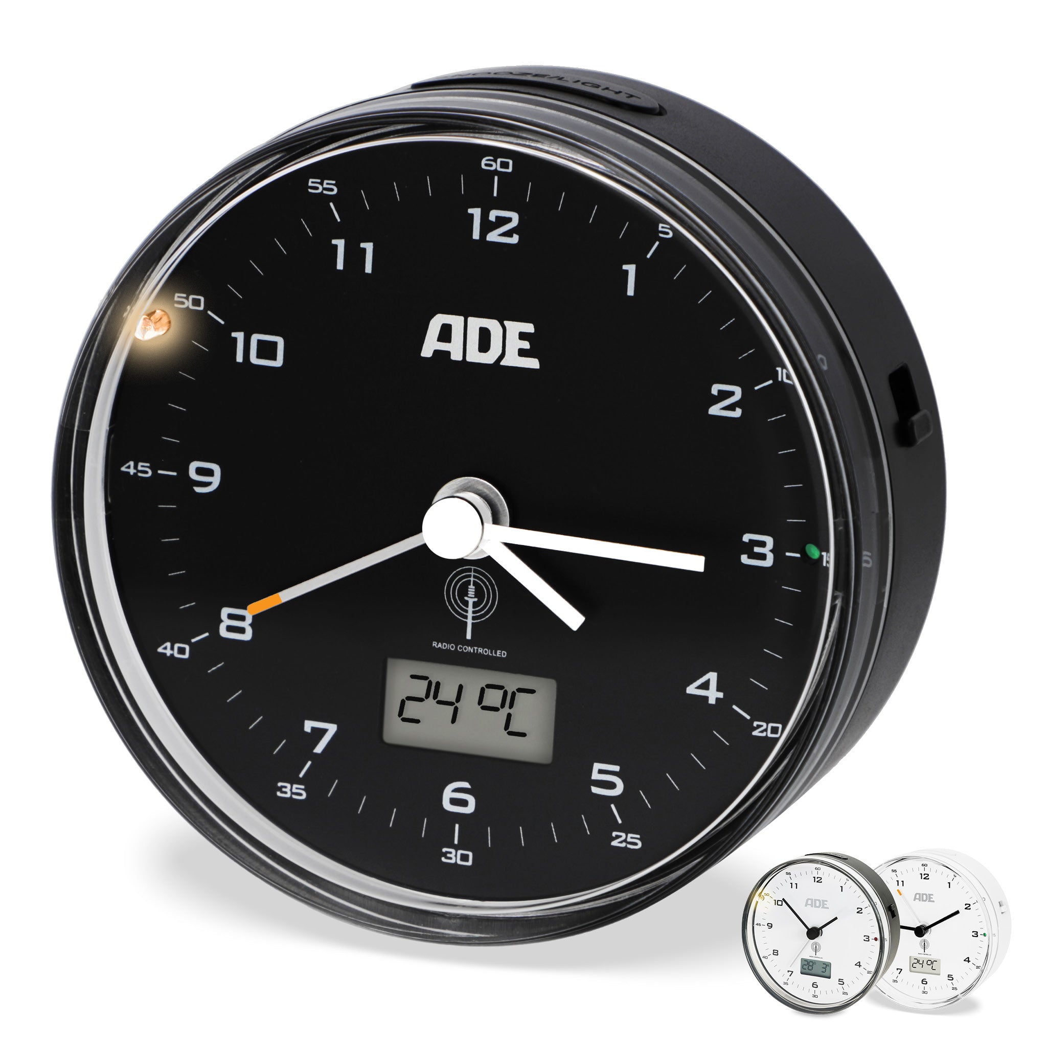 Analoger DCF-Funkwecker mit Temperatur Anzeige