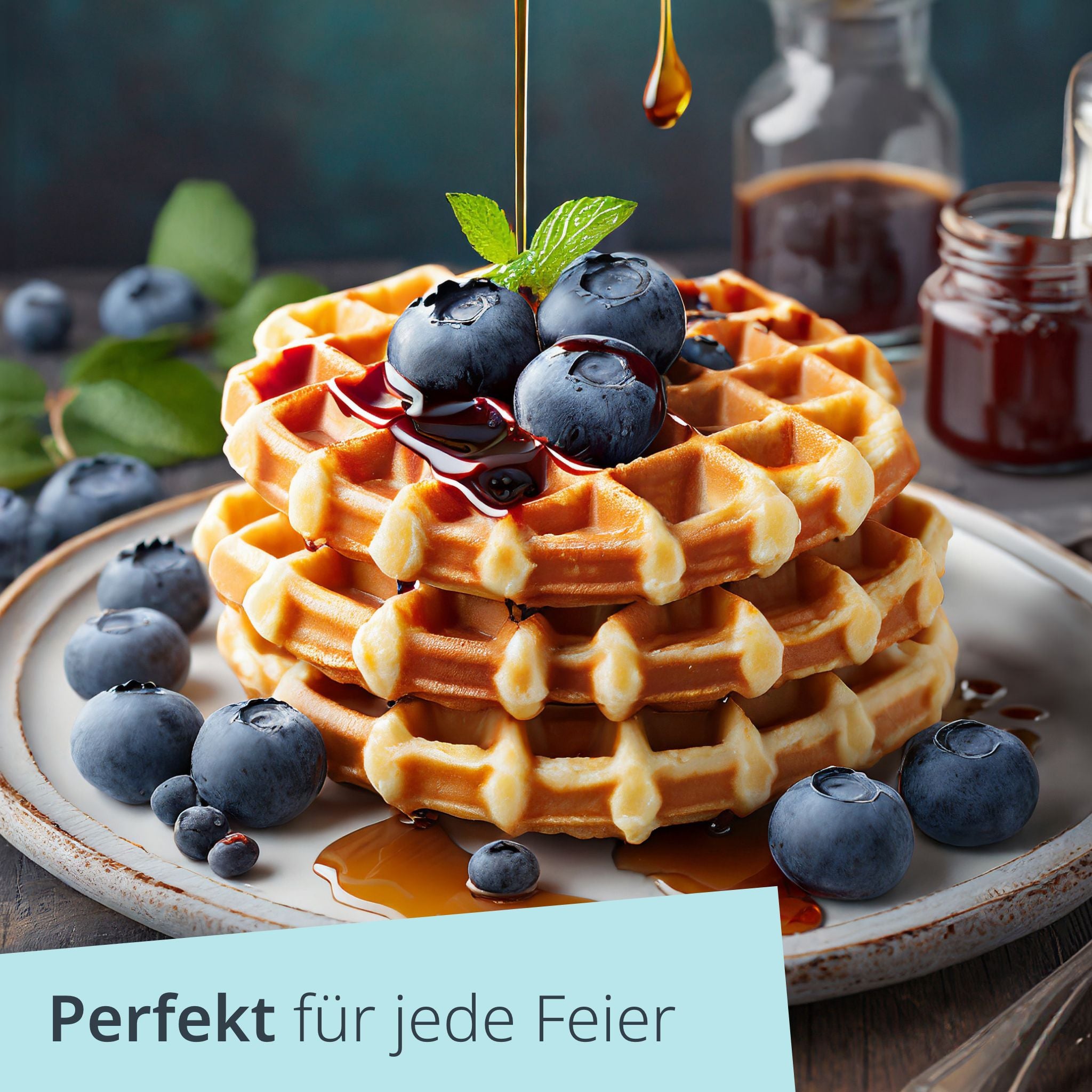 Mini waffle iron - round