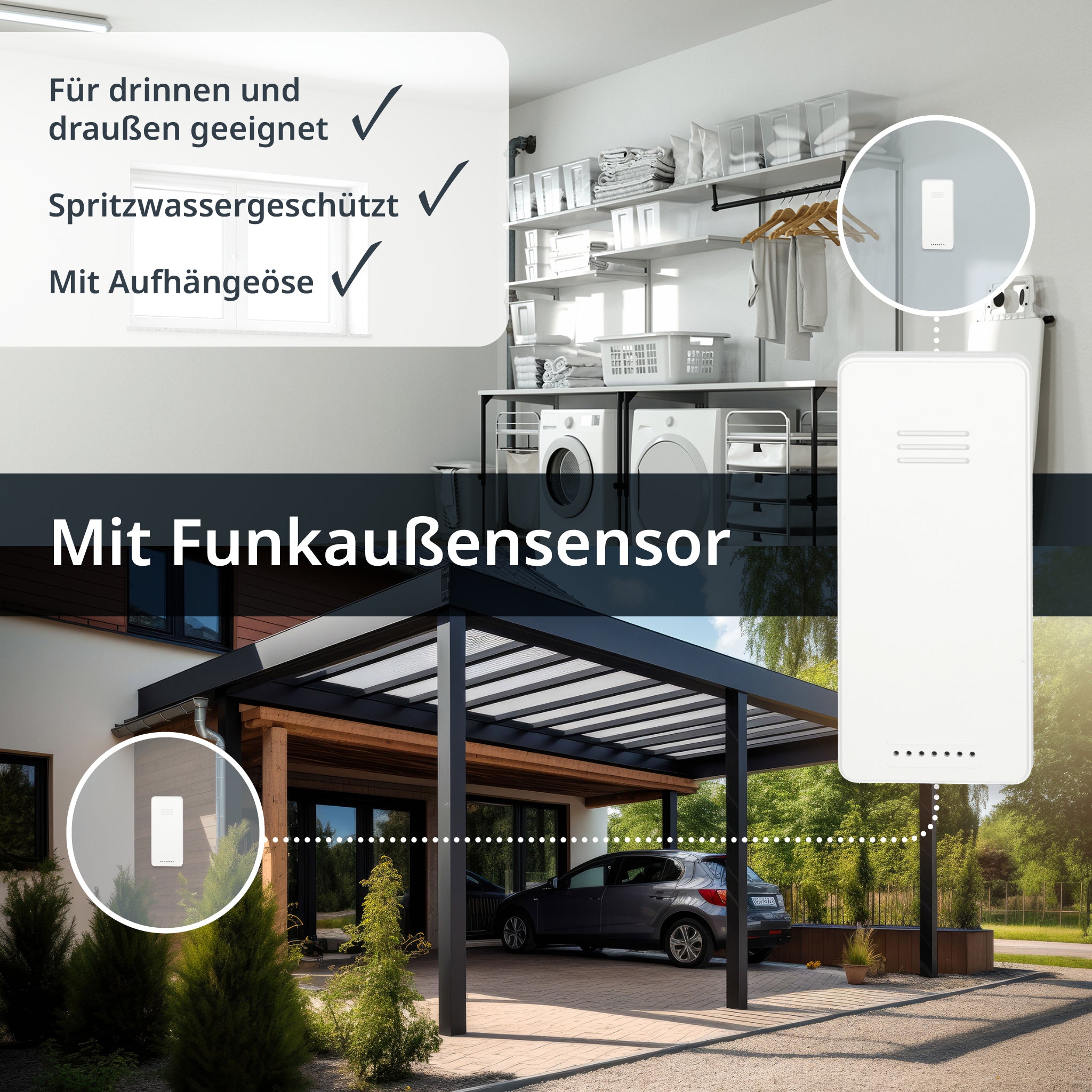 Wetterstation mit Funk-Außensensor