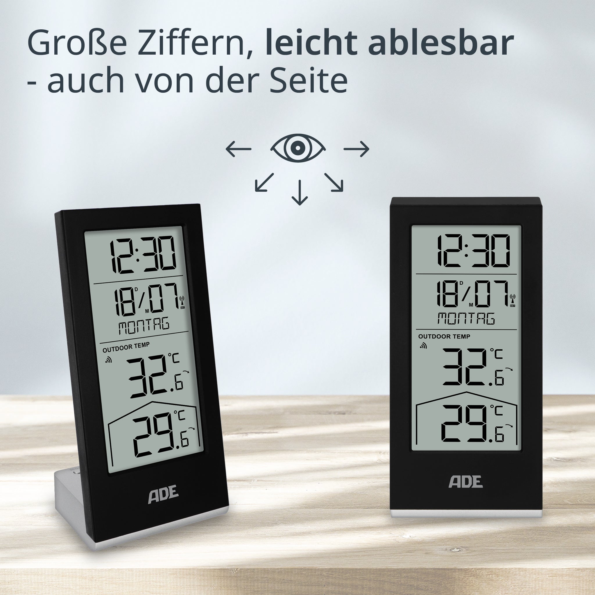 Wetterstation mit Funk-Außensensor