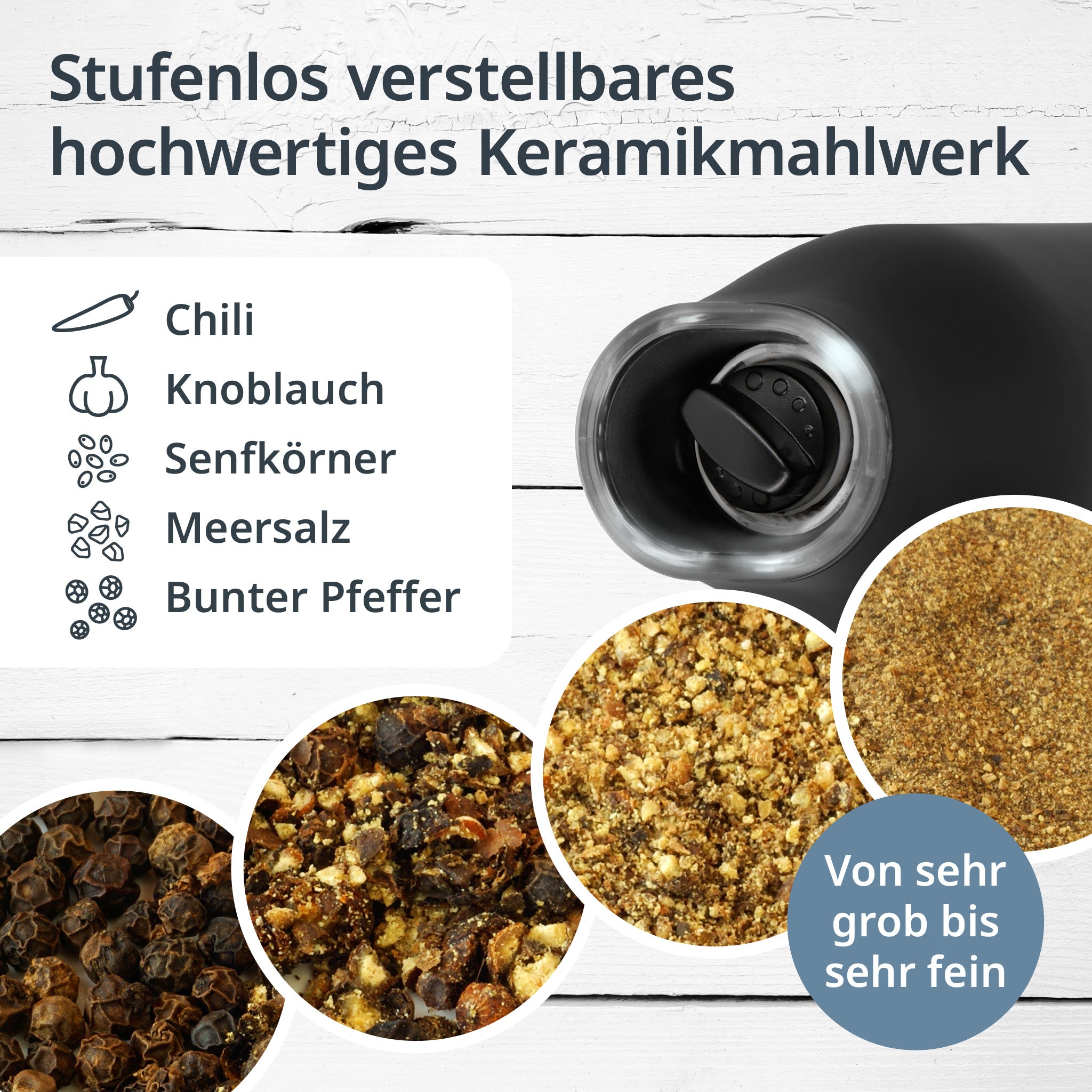 Elektrische Salz- und Pfeffermühle SET