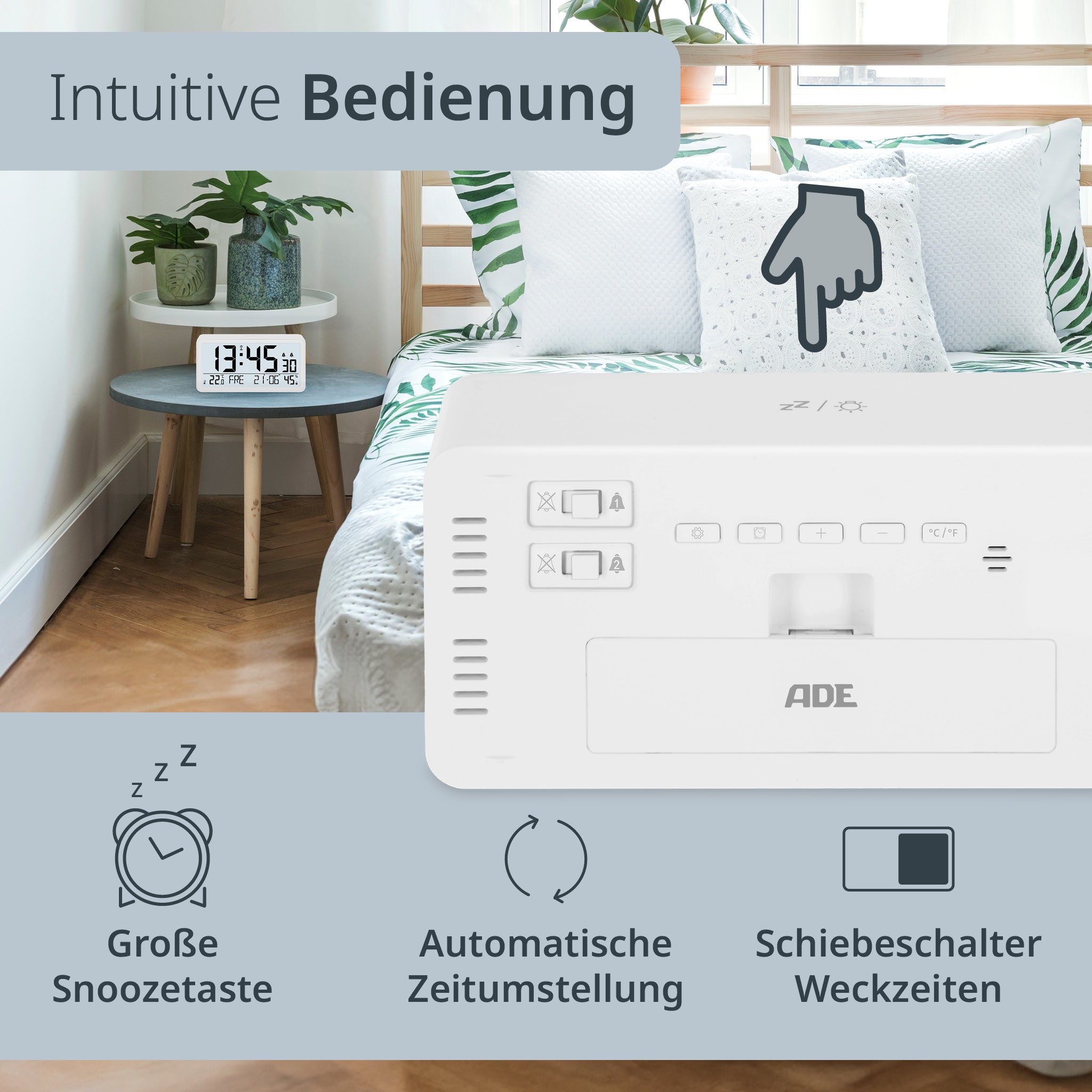 Große digitale Tisch-/Wanduhr