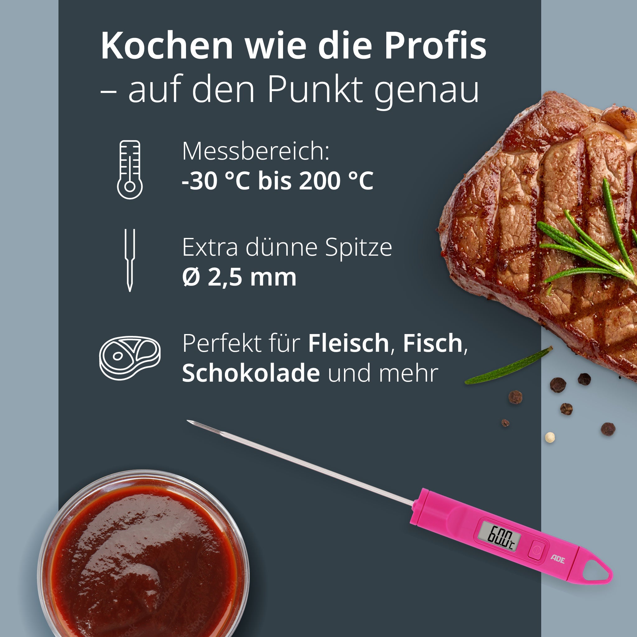 Digitales Bratentermometer