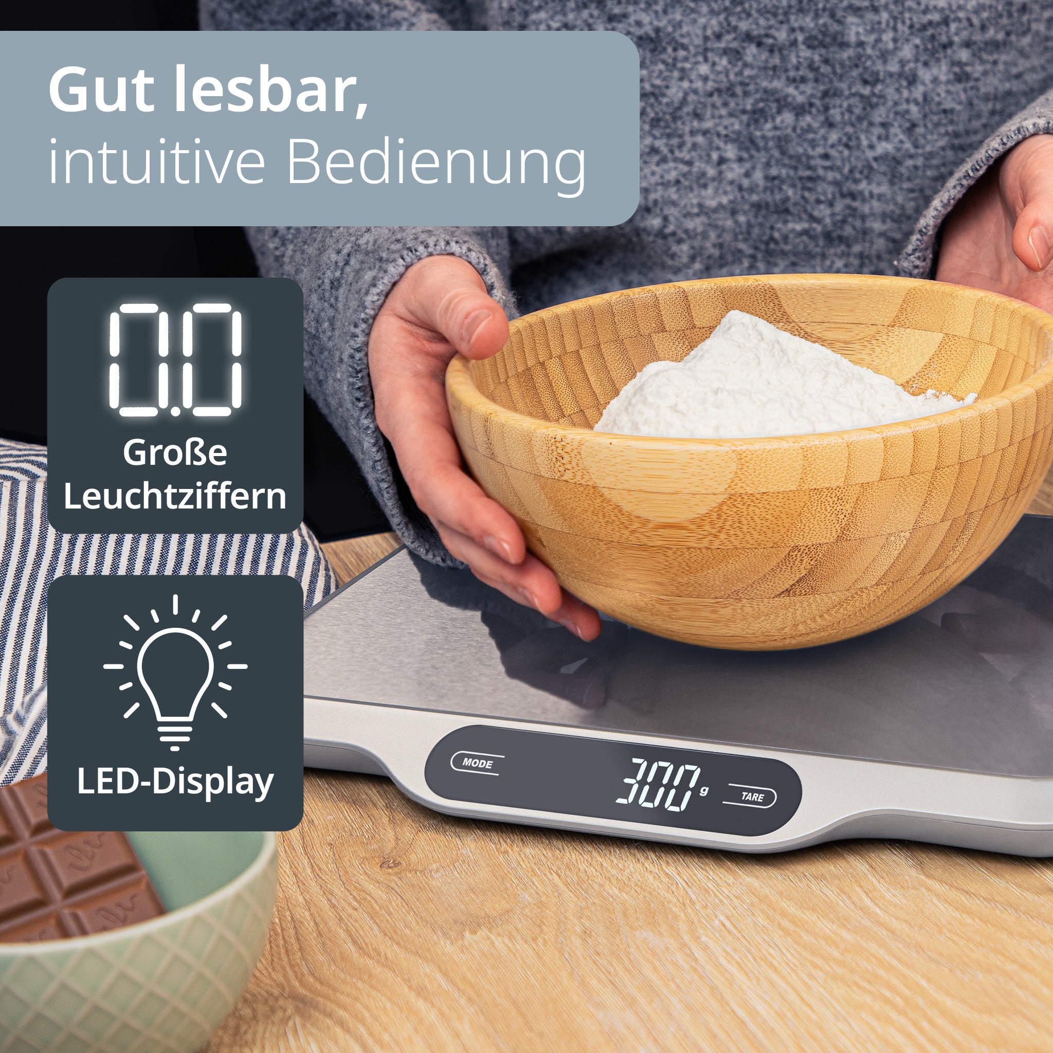 Digitale Küchenwaage Ladina