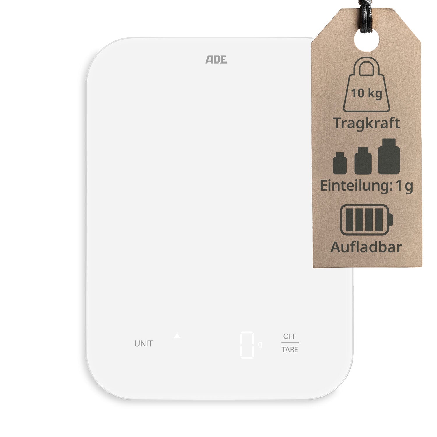 Digitale Küchenwaage mit USB-C