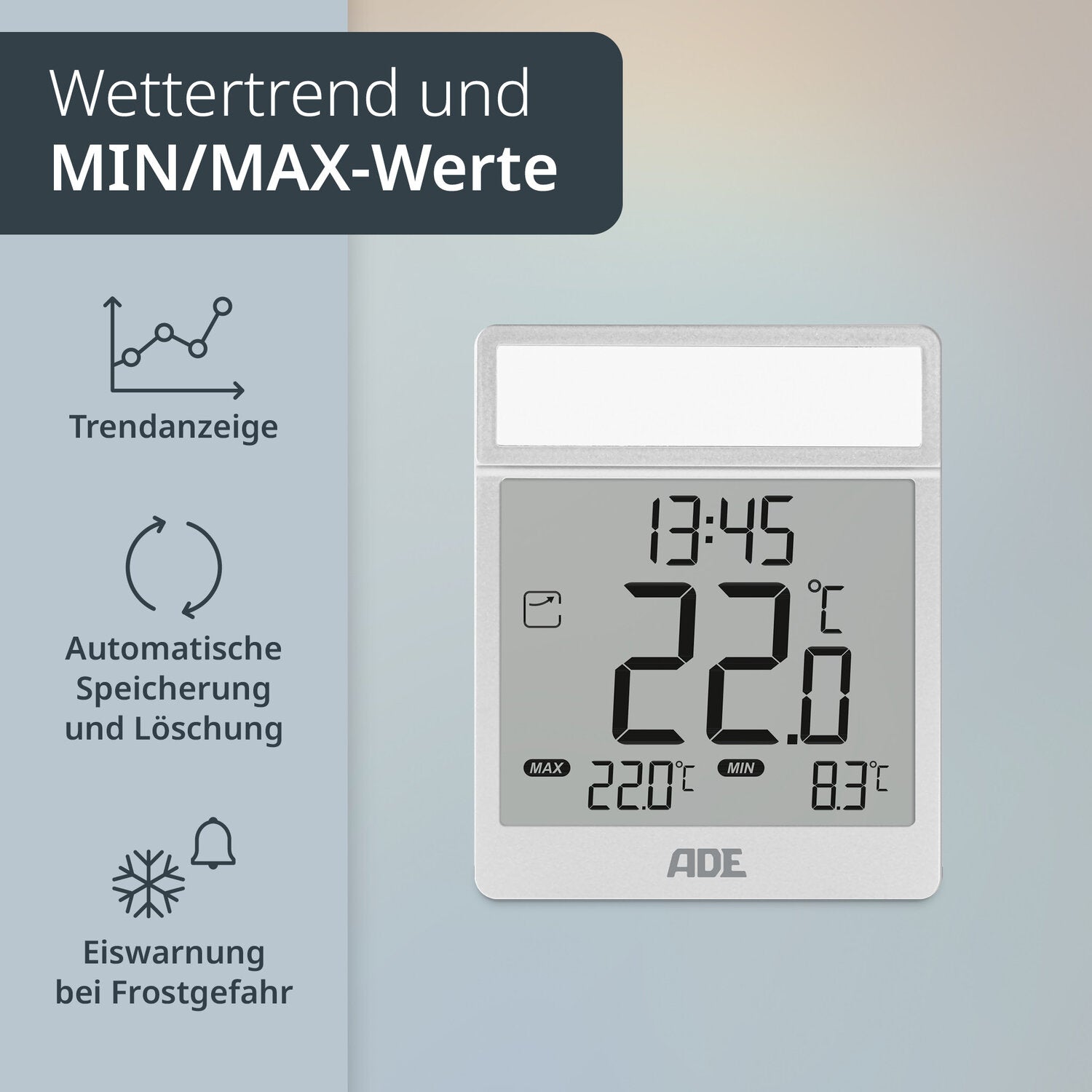 Digitales Fensterthermometer