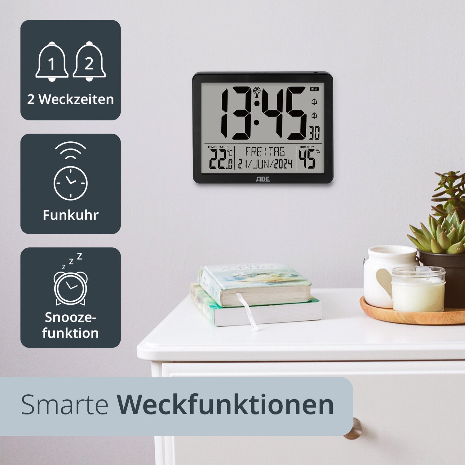Digitale Wanduhr