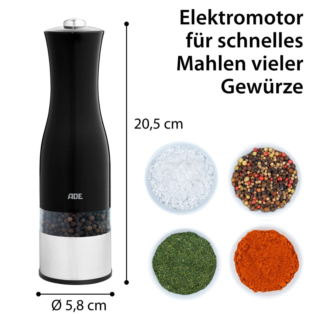 Elektrische Salz- und Pfeffermühle