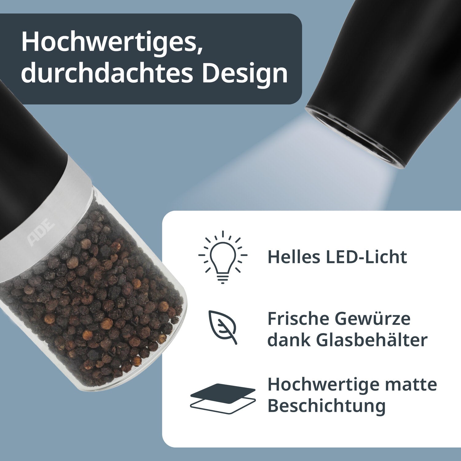Elektrische Salz- und Pfeffermühle