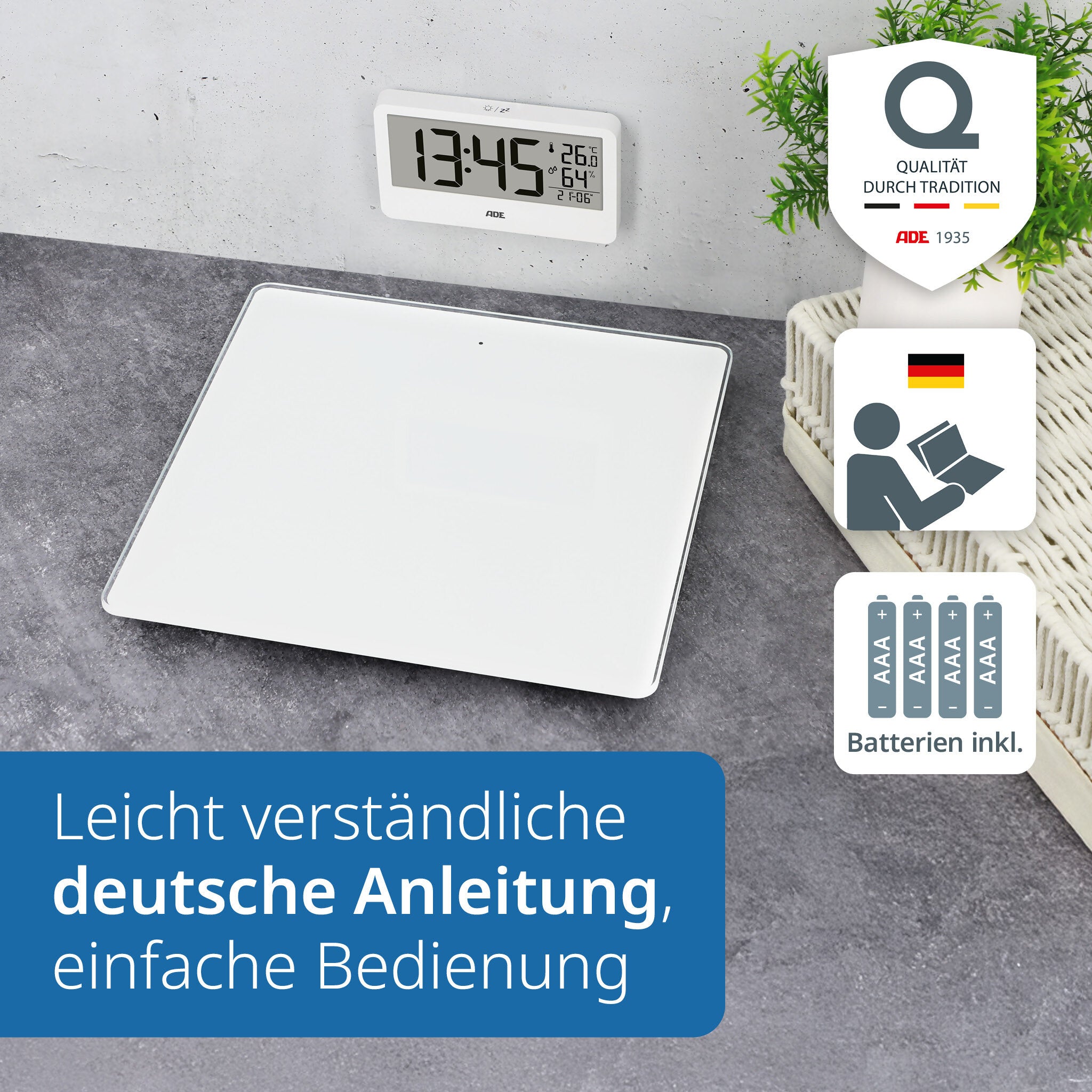 Digitale Personenwaage mit externem Display