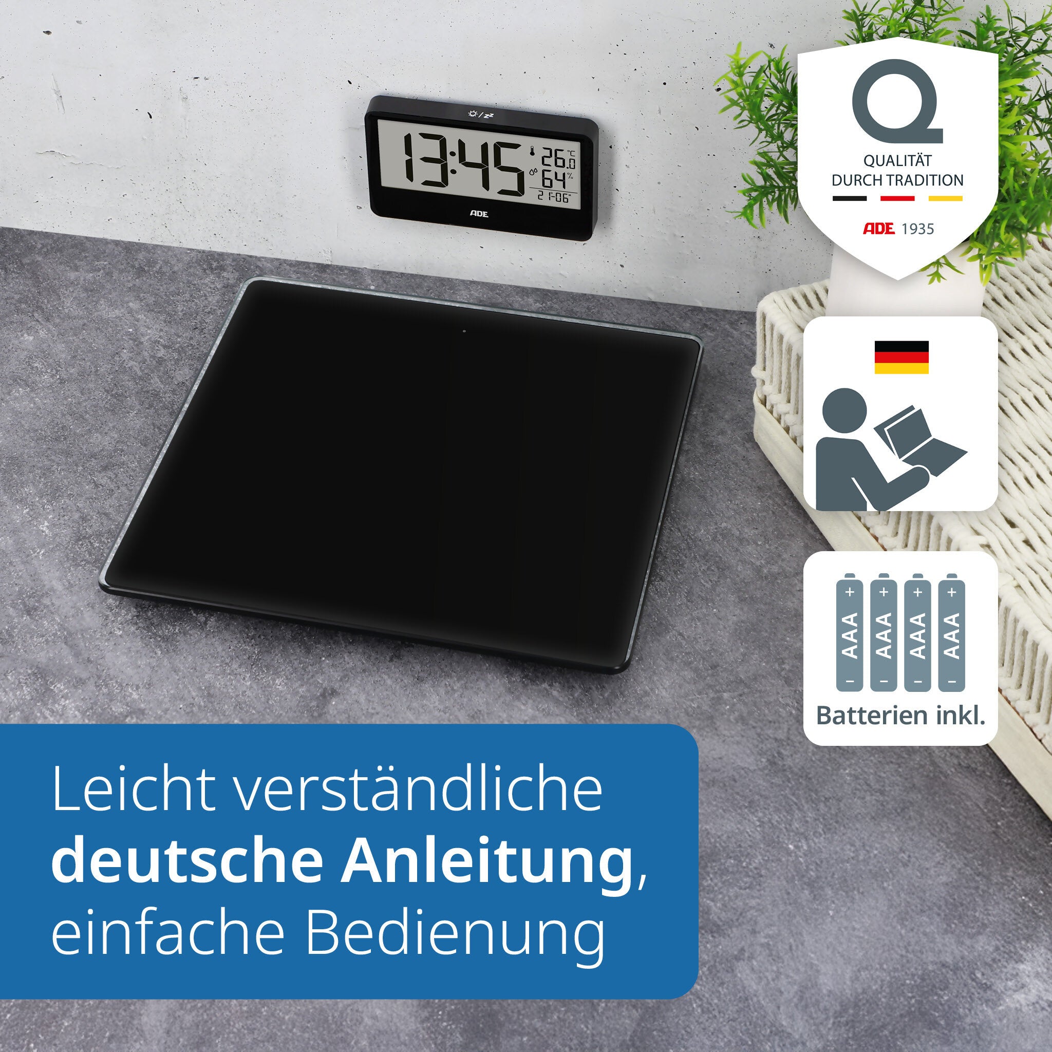 Digitale Personenwaage mit externem Display