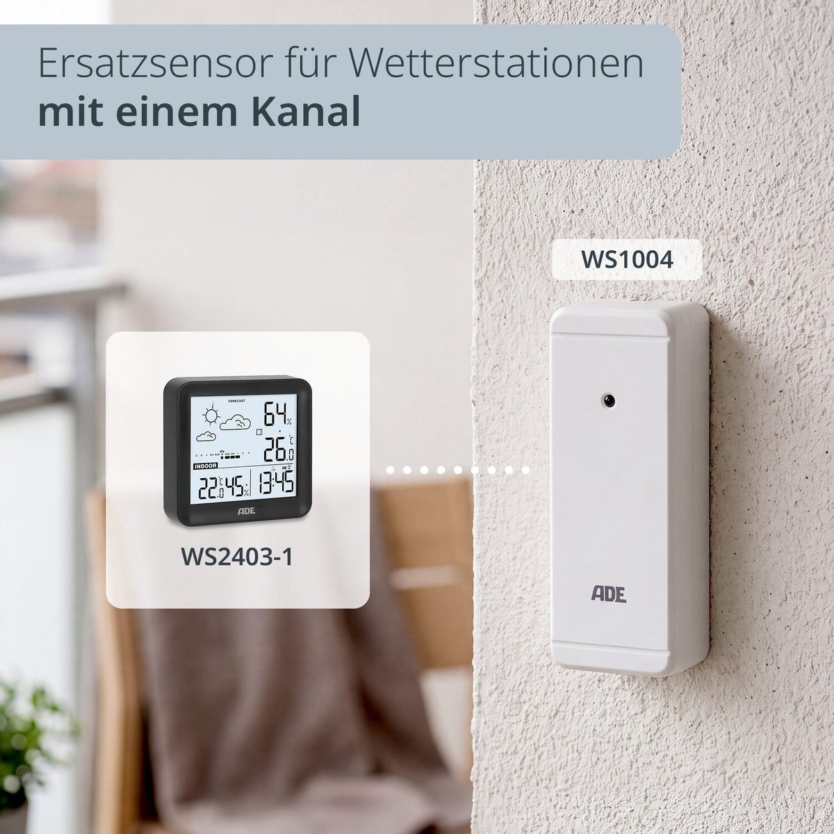 Außensensor für Wetterstationen – 1 Kanal
