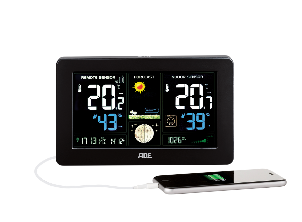 Digitale Wetterstation mit Ladefunktion