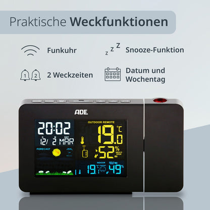 Digitale Wetterstation mit Projektion
