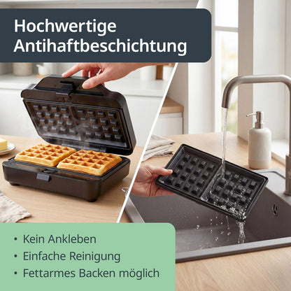 Sandwich- und Waffelmaker 3-in-1