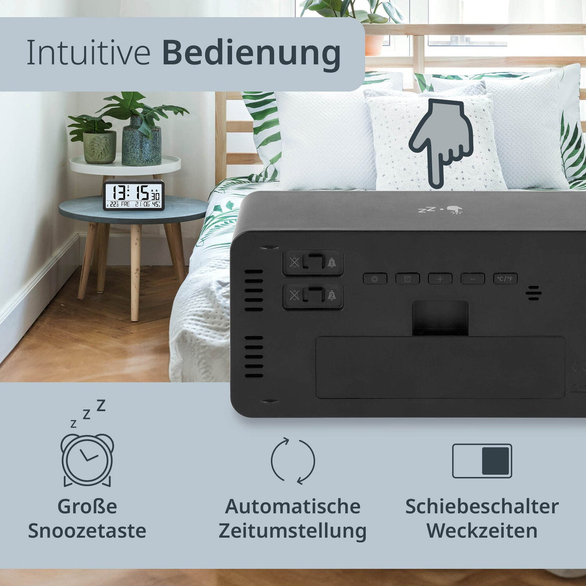 Digitale Tisch- und Wanduhr