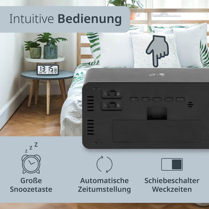 Digitale Tisch- und Wanduhr