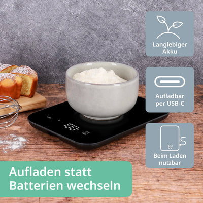 Digitale Küchenwaage Louisa mit USB-C