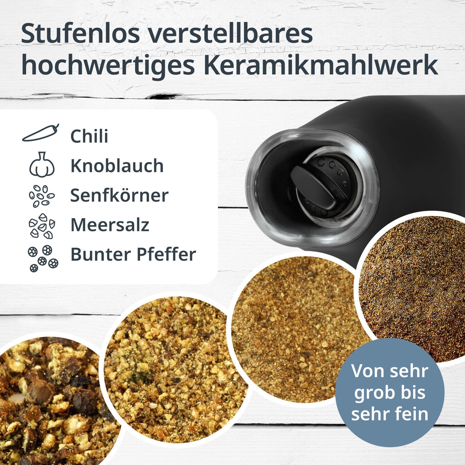 Elektrische Salz- und Pfeffermühle