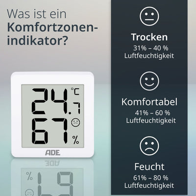 Digitales Thermo-/Hygrometer im 3er-Set